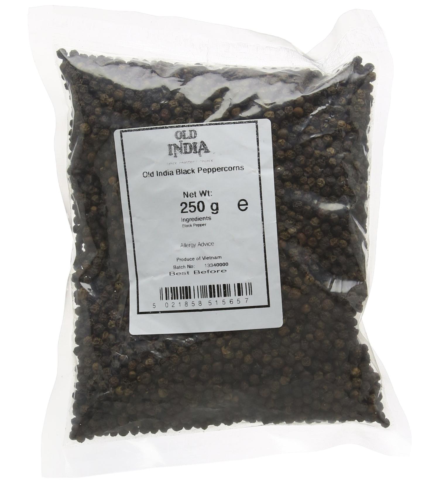 Old India Black Peppercorns - 250 g (Pack of 1) - Buy Online on GoSupps.com
