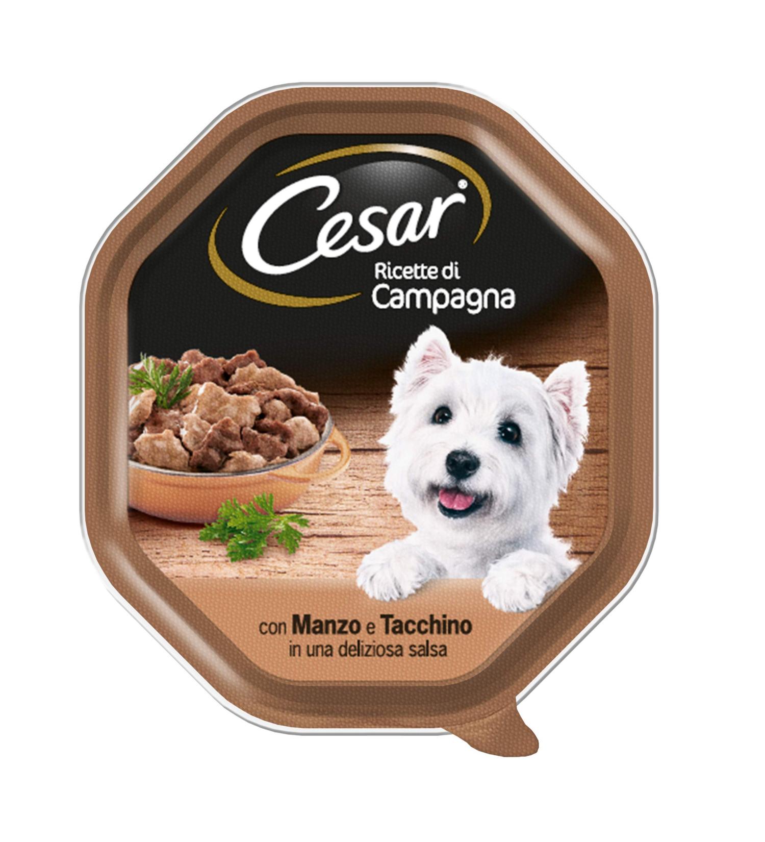 Cesar Country Recipes Dog Food with Turkey Beef and Herbs 150 g - 14 Jars - Buy Online on GoSupps.com