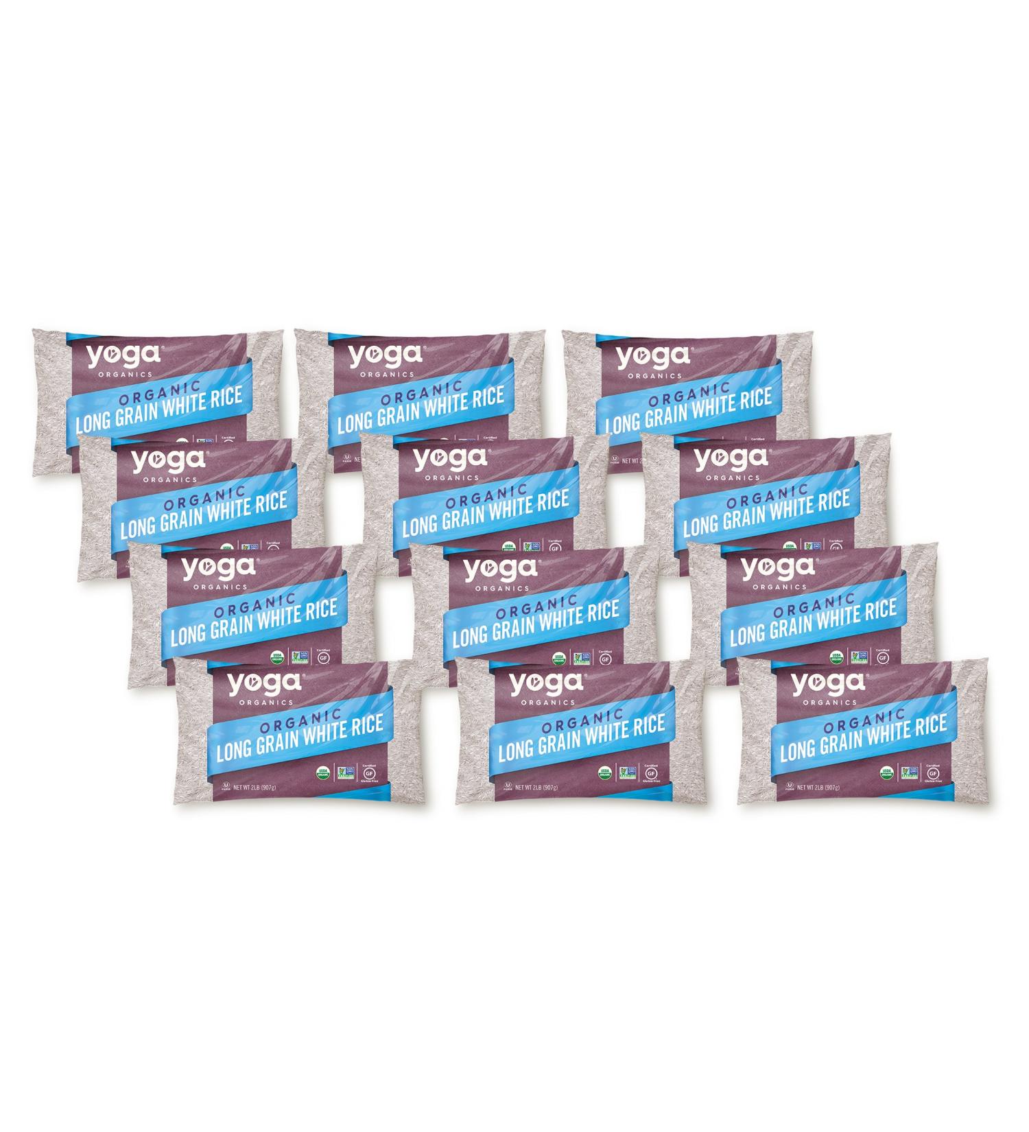 Organic Long Grain White Rice - GMO-Free, Sodium & Cholesterol Free (32 oz) - Pack of 12 - Buy Online on GoSupps.com