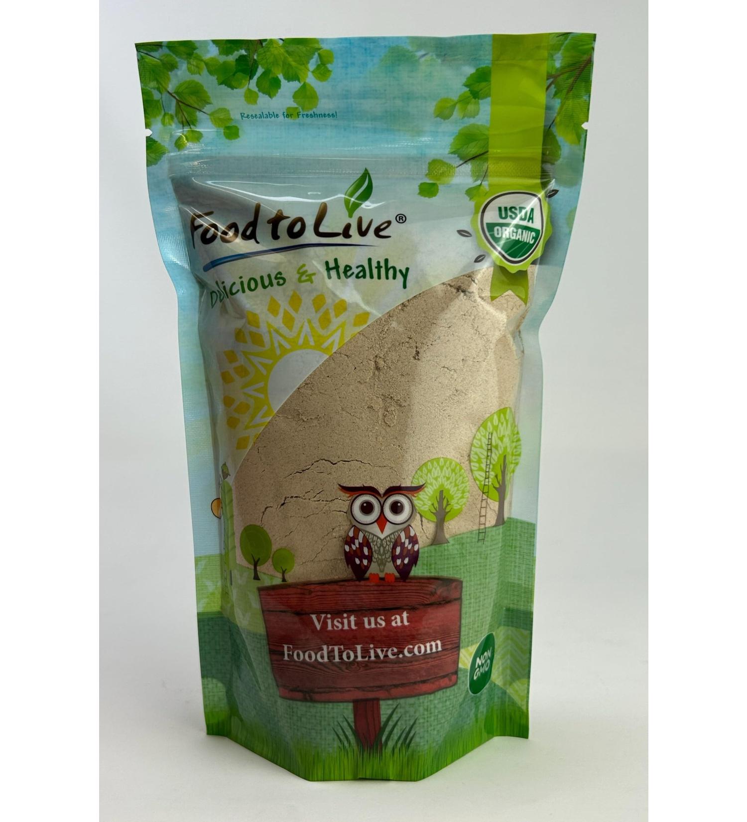 Food to Live Organic Psyllium Husk Powder 12 Ounces Non-GMO Kosher Ultra Fine Unsweetened Unflavored Rich in Fiber Natural Food Thickener Great for Baking Raw Bulk Vegan Keto Friendly 12 Ounce (Pack of 1) - Buy Online on GoSupps.com