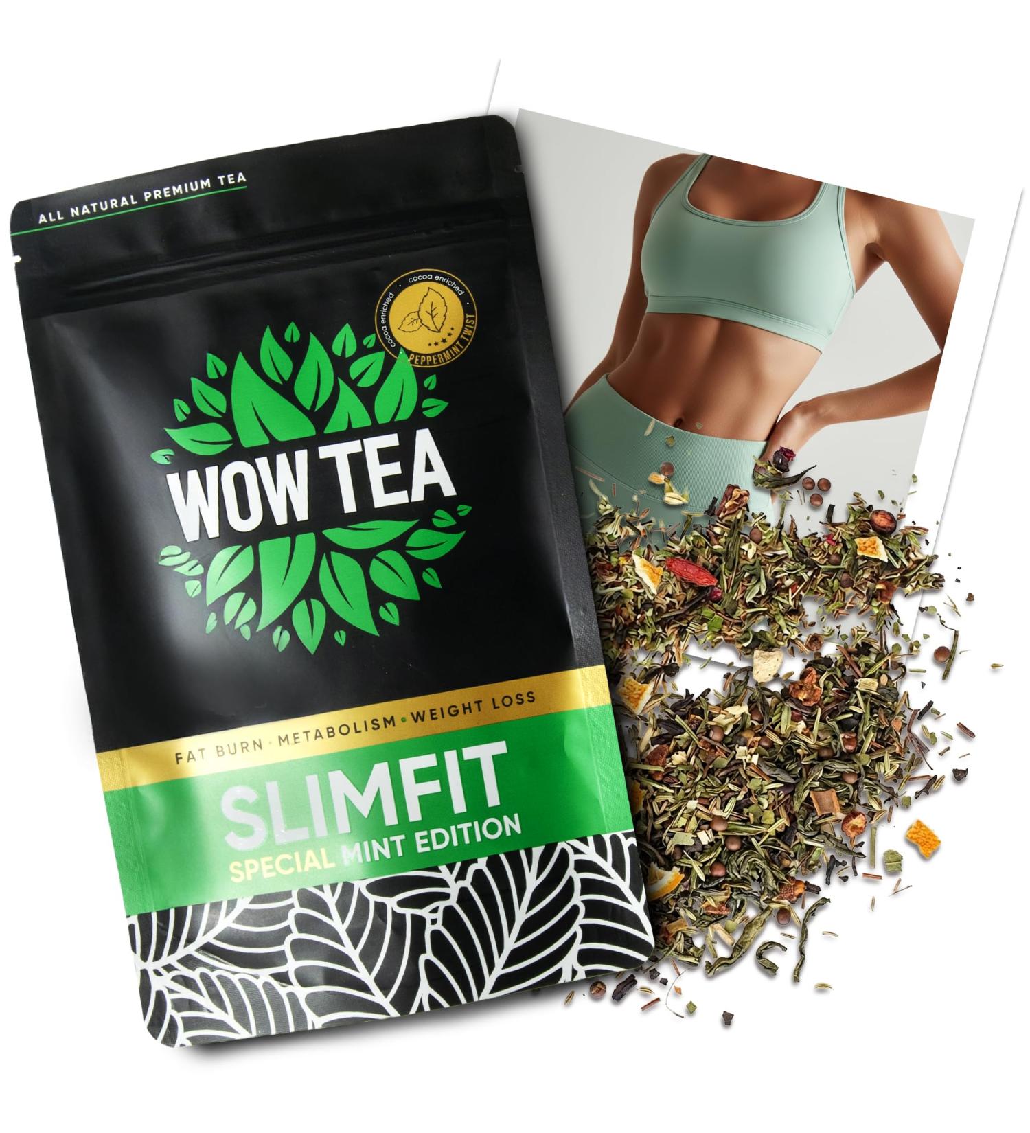  WOW TEA WOW TEA Berry SlimFit Tea: 21-day all-natural program for a healthier slimmer month (1 pack peppermint) - Buy Online on GoSupps.com