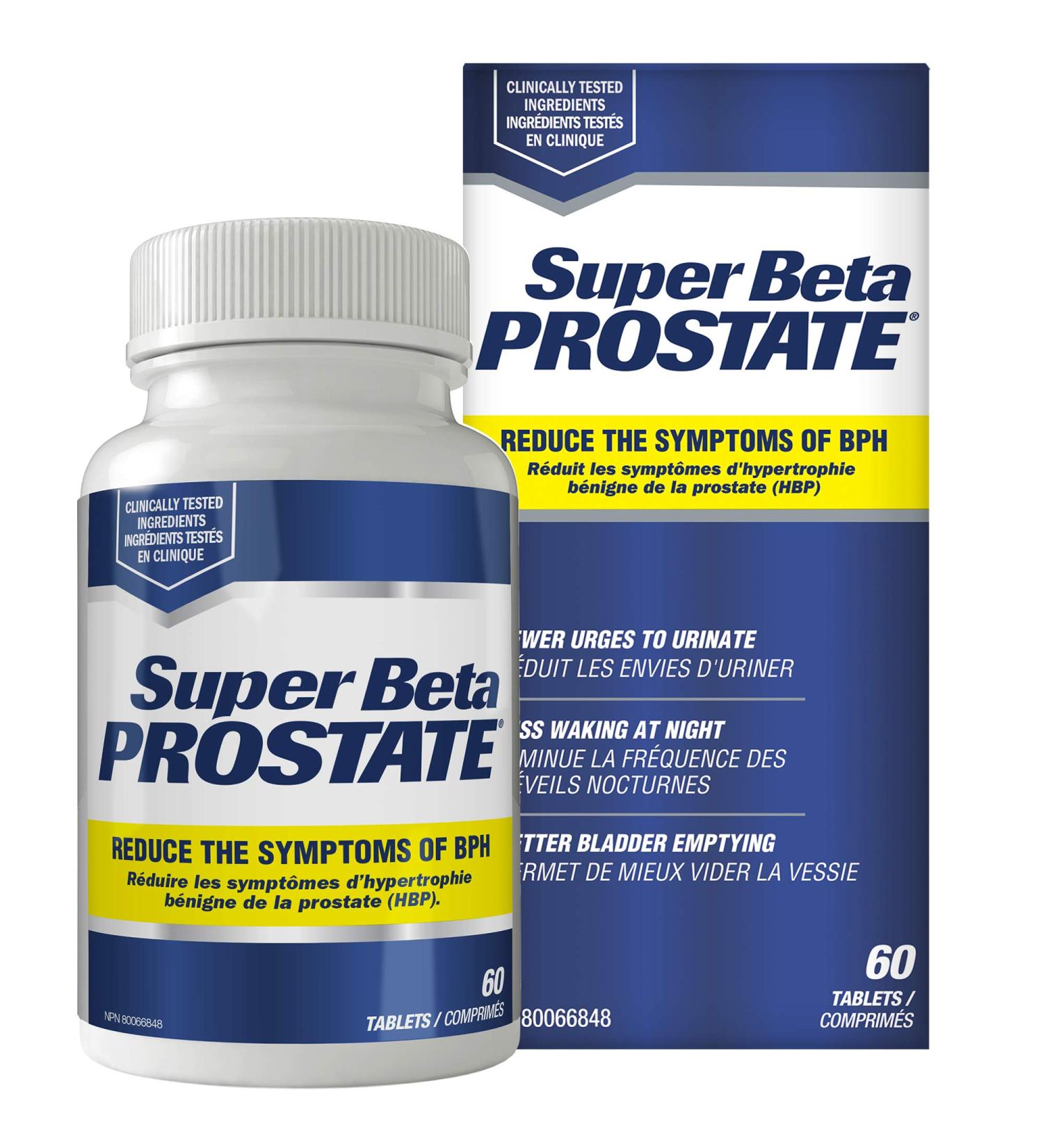 Super Beta Prostate Urologist Recommended Prostate Supplement for Men - Reduce the Symptoms of BPH Decrease Bathroom Trips Day & Night Promote Sleep Better Bladder Emptying & Healthy Prostate Beta Sitosterol not Saw Palmetto (60 Tablets - 1 Bottle) - Buy Online on GoSupps.com