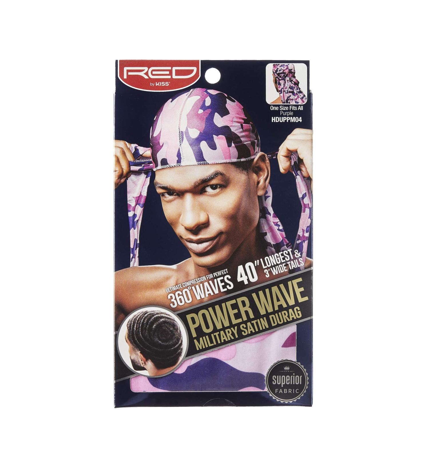 RED by KISS POWER WAVE MILITARY SATIN Durag - Purple - Buy Online on GoSupps.com