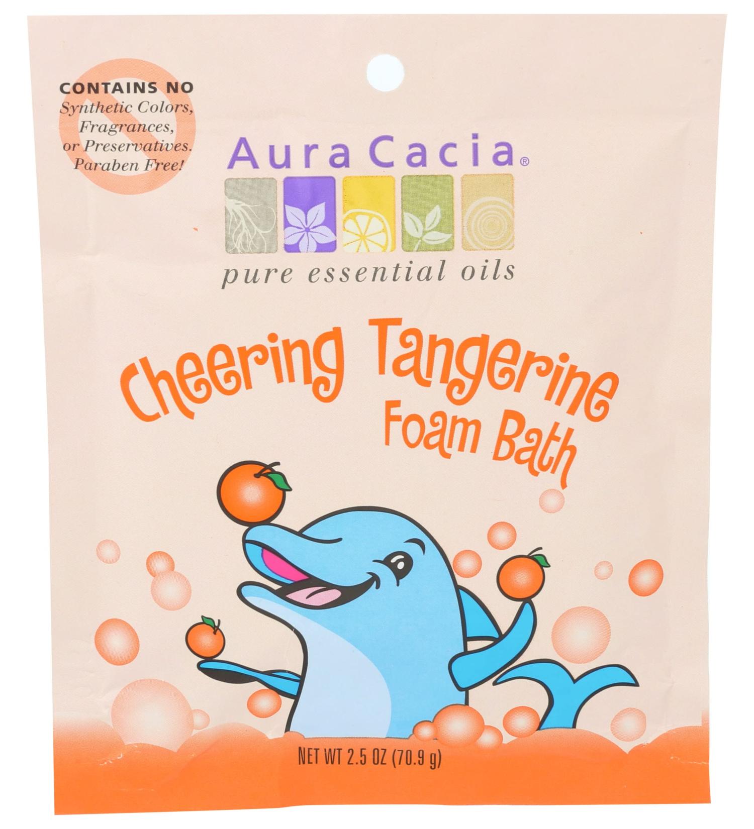 Aura Cacia Bath Foam Cheering Kids 2.5oz - Natural and Gentle Formula for Happy Bath Time - Buy Online on GoSupps.com