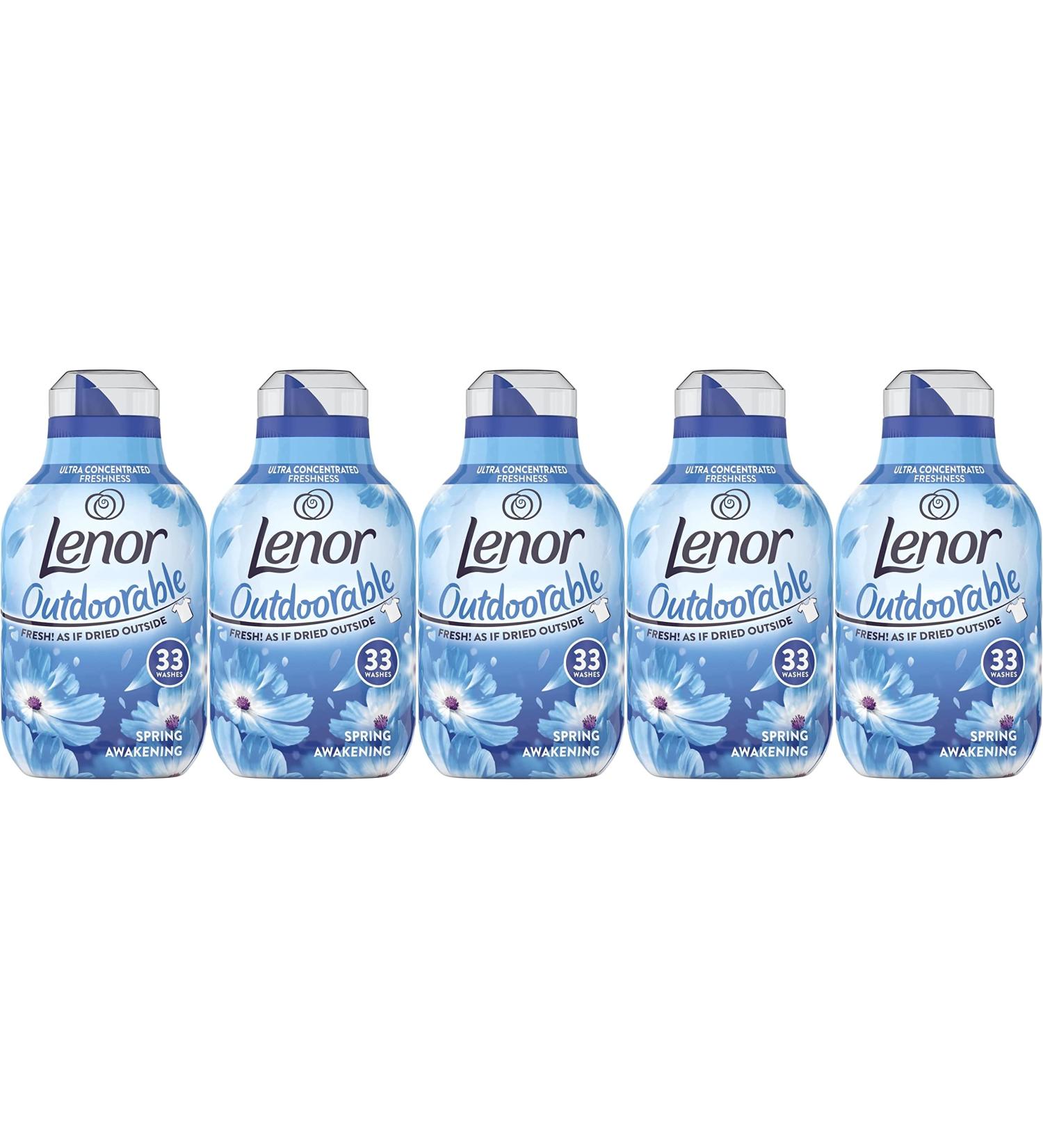Lenor Outdoorable Fabric Conditioner Ultra Concentrated Freshness 33Washes Spring Awakening Scent 5Pk 5 x 462ml - Buy Online on GoSupps.com