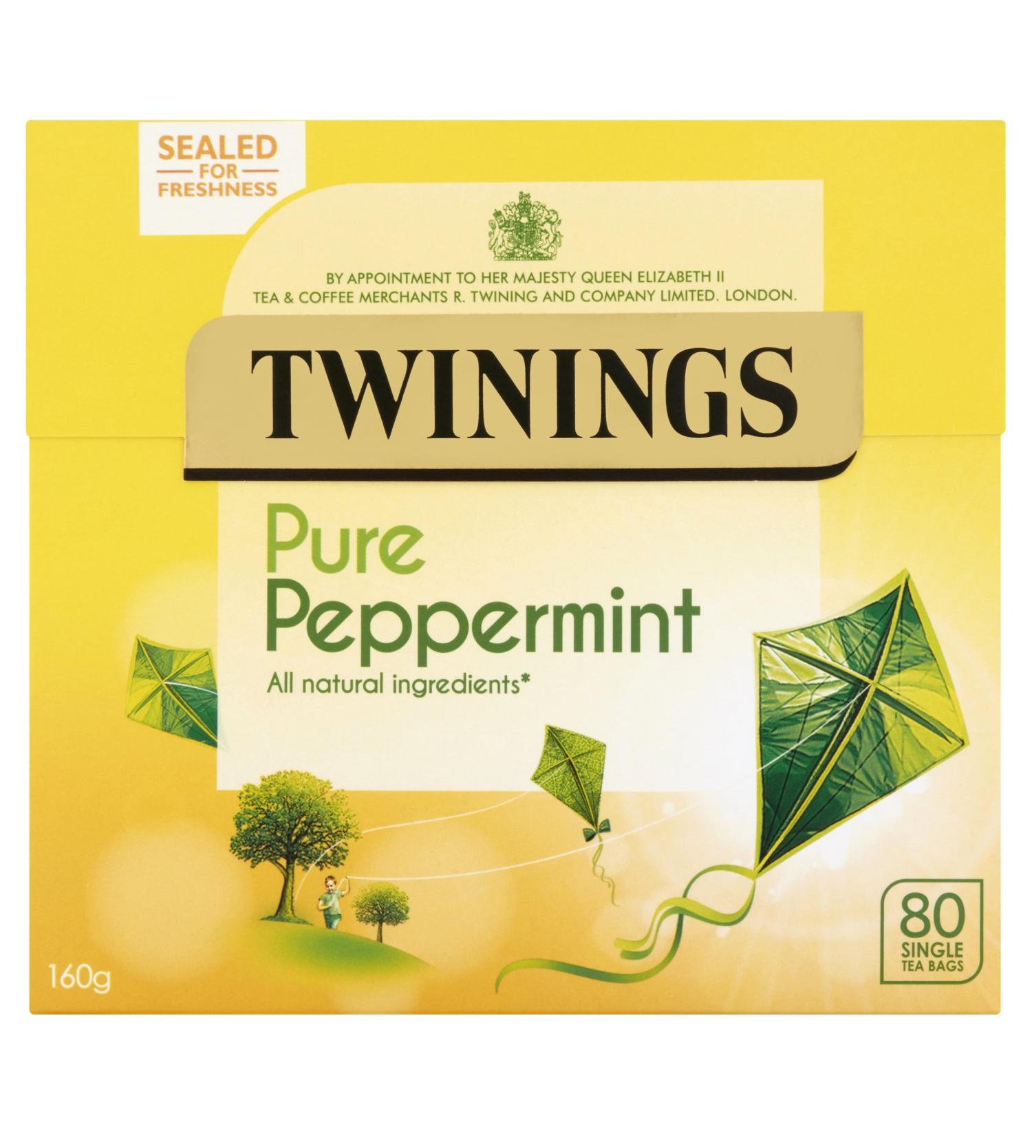 Twinings Pure Peppermint - 80 Tea Bags Peppermint 80 Count (Pack of 1)