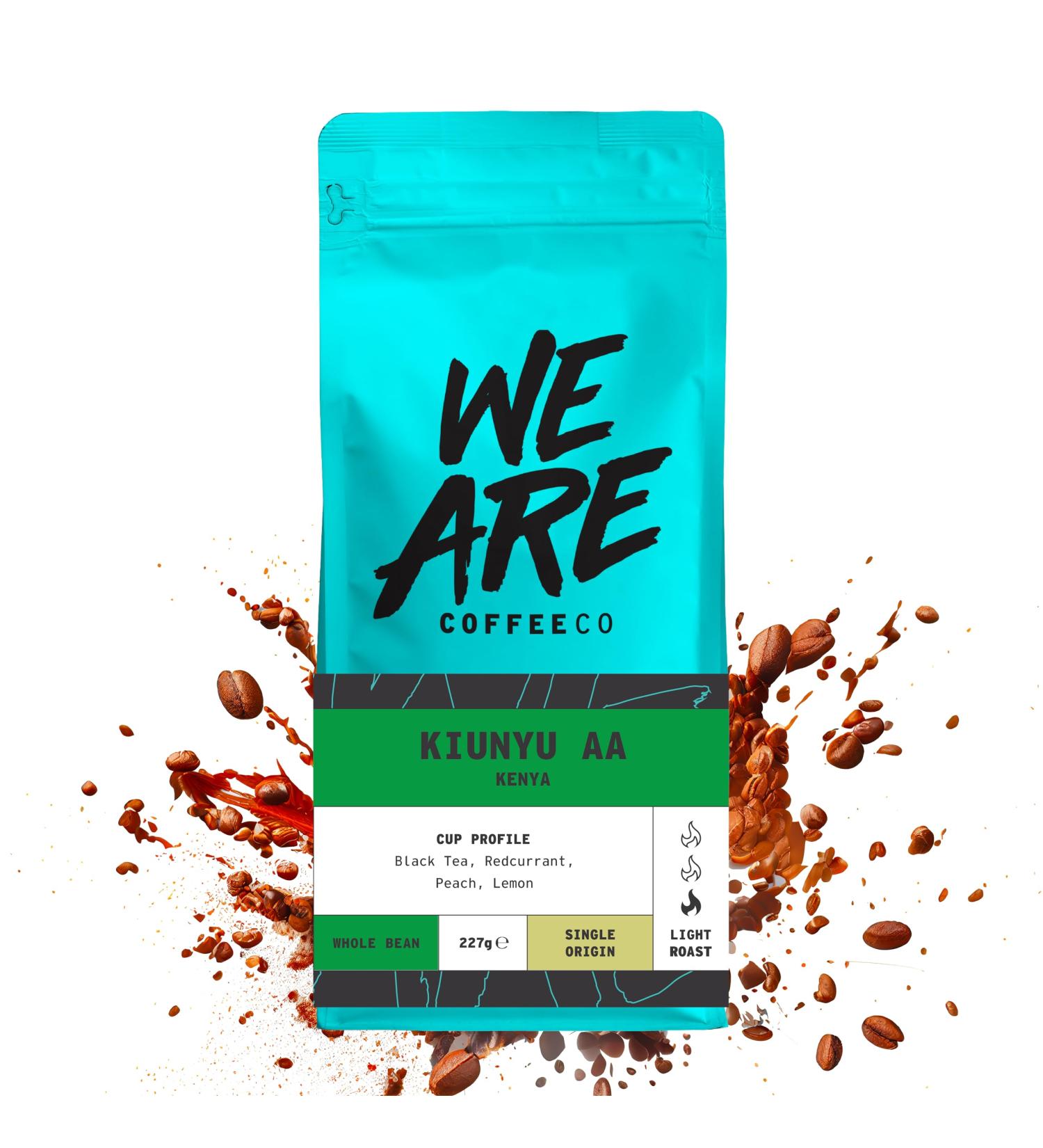 Coffee Beans 227g Bag Whole Bean Coffee Kenya Coffee Beans Black Tea & Fruits Notes 100% Arabica Light Roast AA Grade Speciality Freshly Roasted Single Origin (We Are Coffee Co) Whole Bean 227 g (Pack of 1) - Buy Online on GoSupps.com