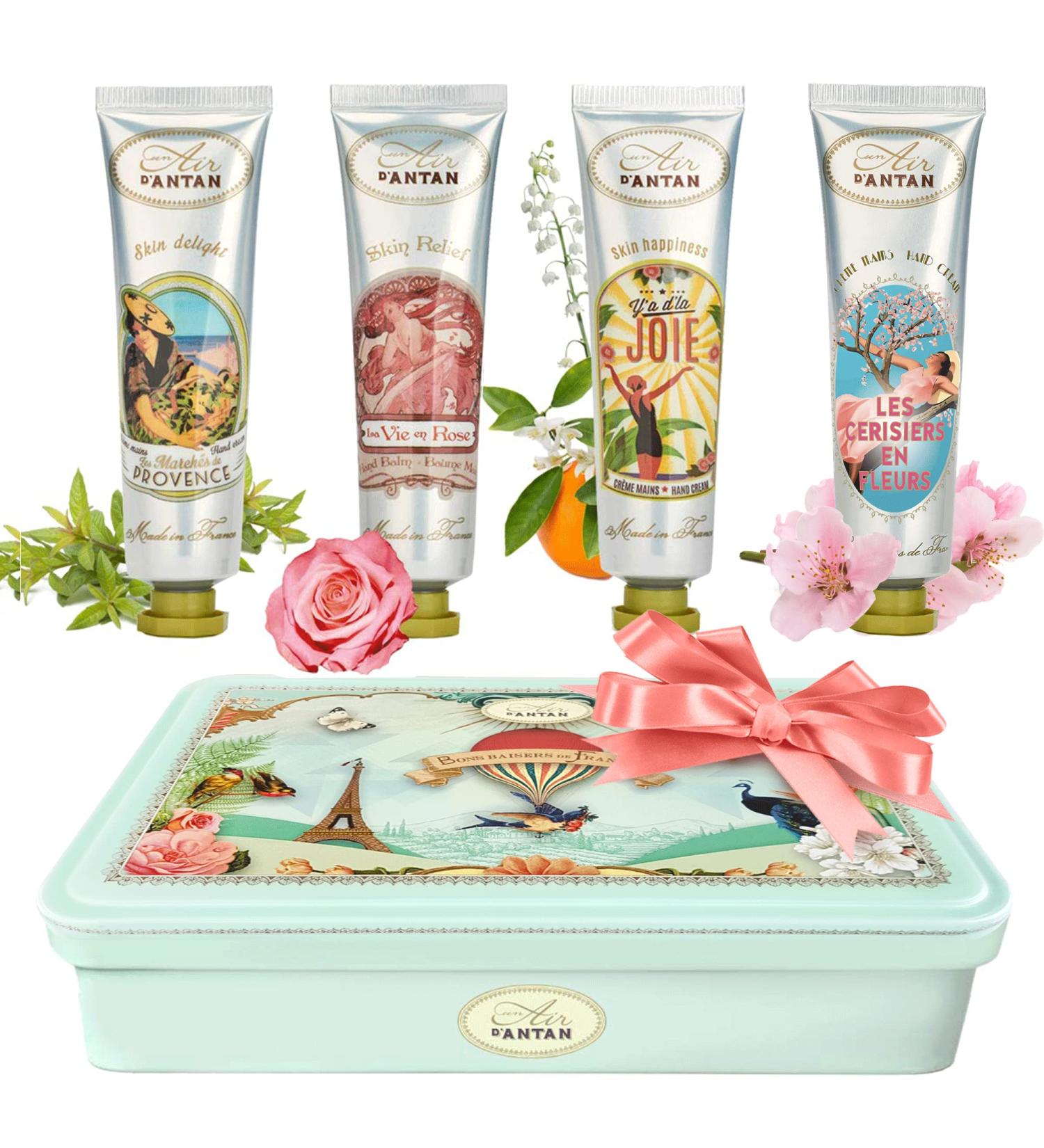 Mom Gift Hand Cream Set - 4 Piece Gift Set Un Air d'Antan Hand Lotion Set for Women - Working Hands Hand Cream Set Shea Butter  Sweet Almond Oil Include Scents of Verbena  Floral  Rose  Cherry Blossom 4. FLORAL MIX - Buy Online on GoSupps.com