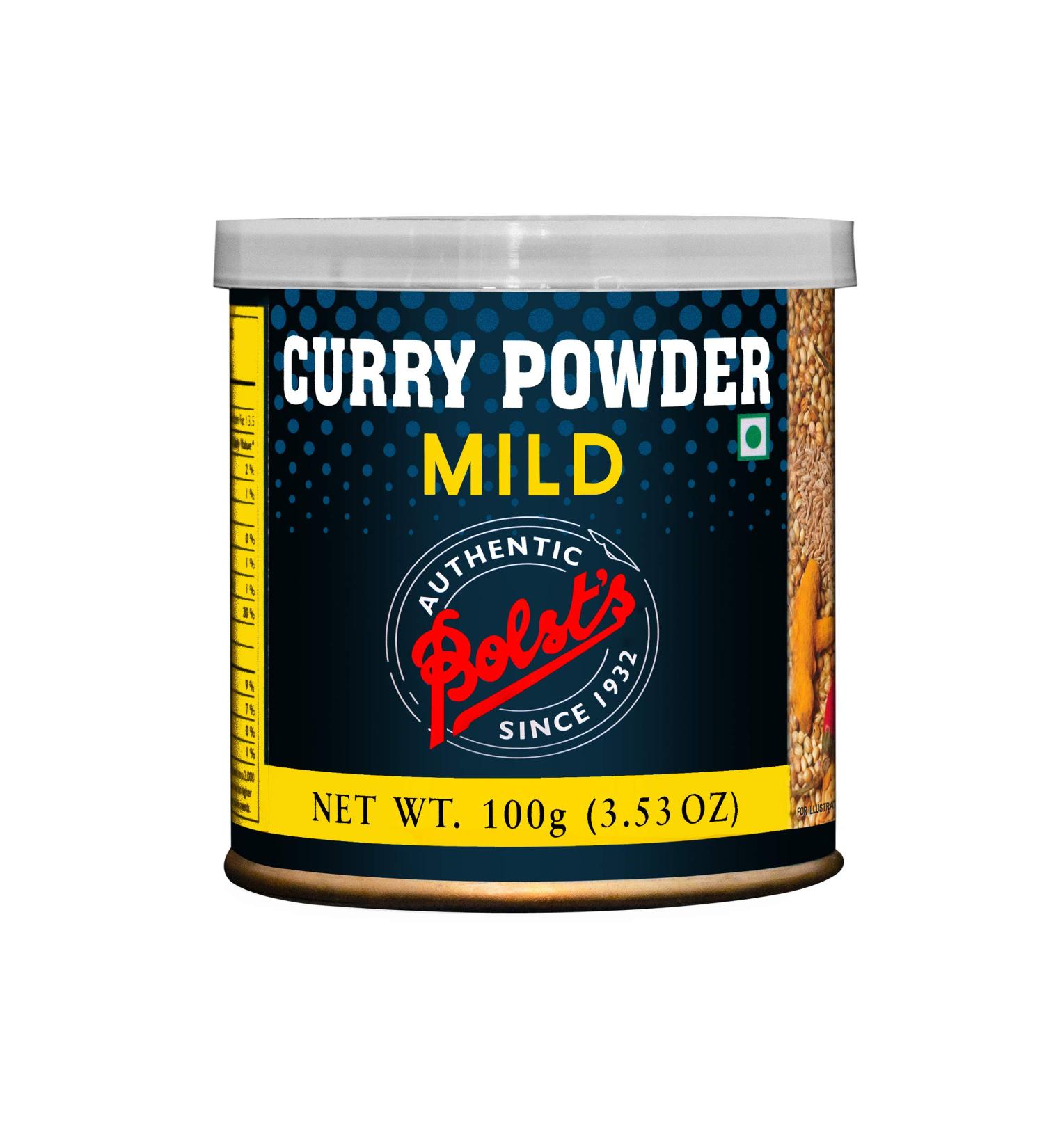 Bolst's Mild Curry Powder 100g - Authentic Indian Spice Blend - Buy Online on GoSupps.com