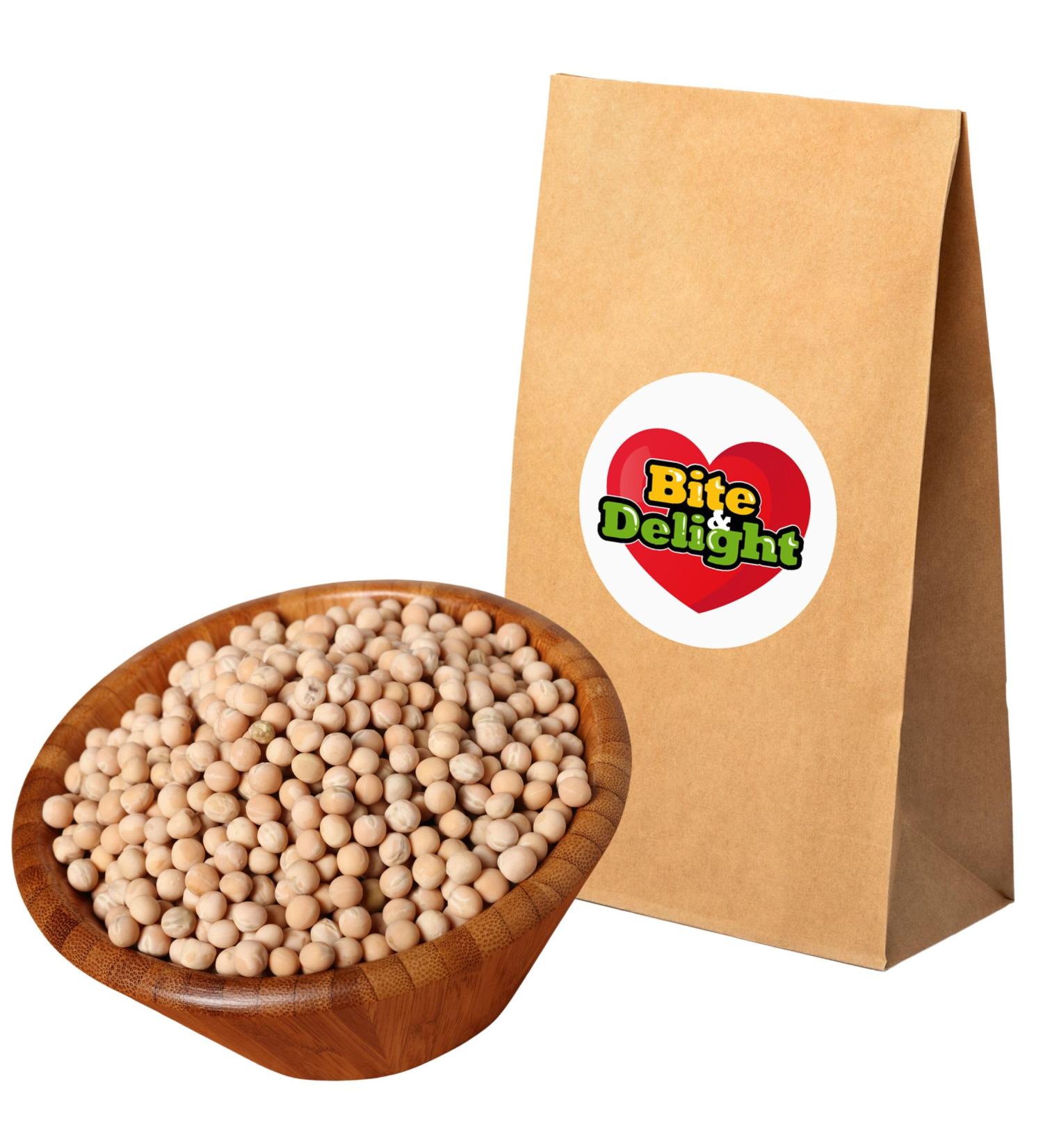  Bite & Delight Bite & Delight 5 kg Unpeeled Whole Yellow Peas Natural No Additives or Impurities Dried Plant Protein Source - Buy Online on GoSupps.com