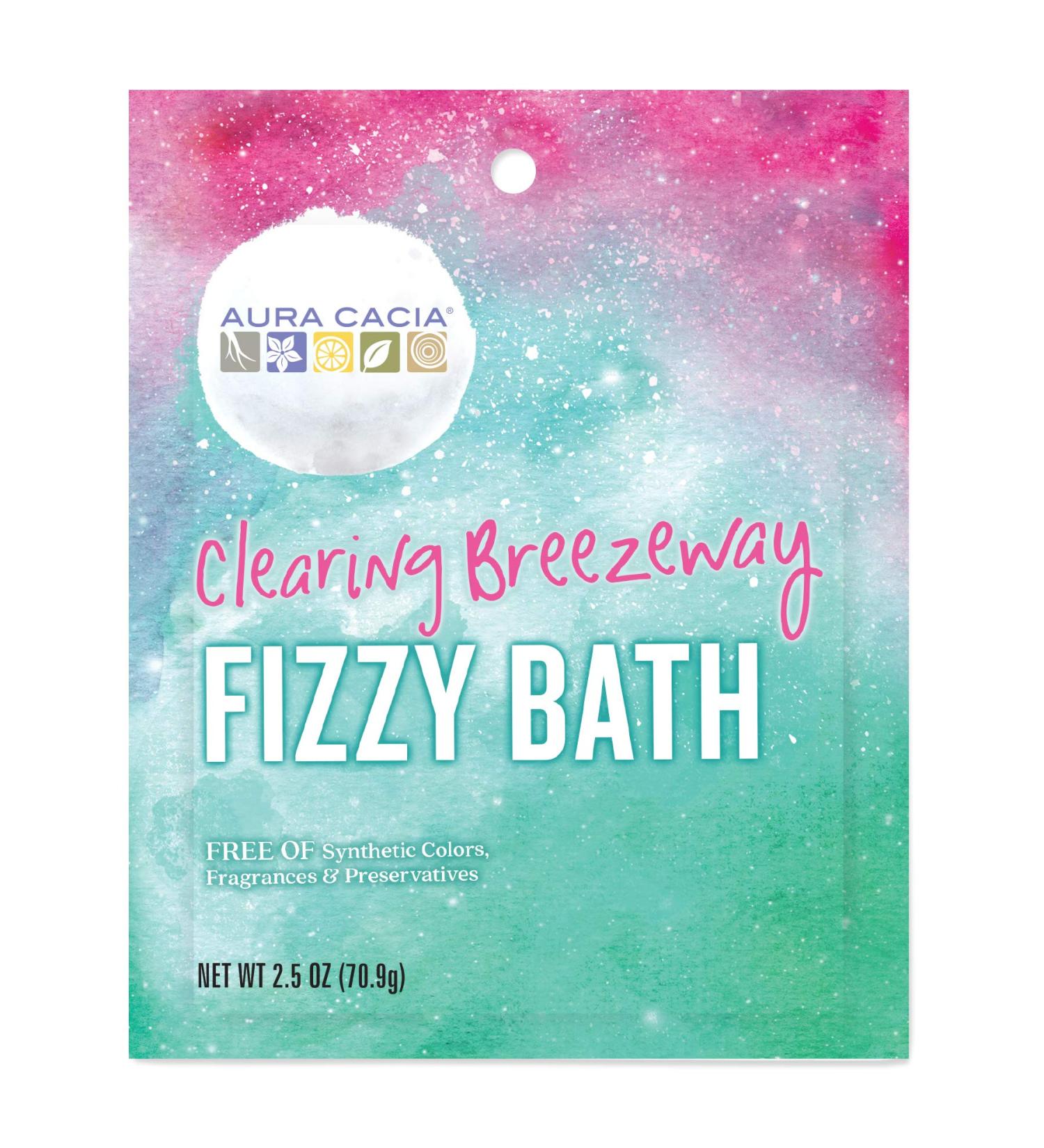 Aura Cacia Fizzy Bath Clearing Breezeway 2.5 oz - Relaxing Aromatic Bath Soak - Buy Online on GoSupps.com