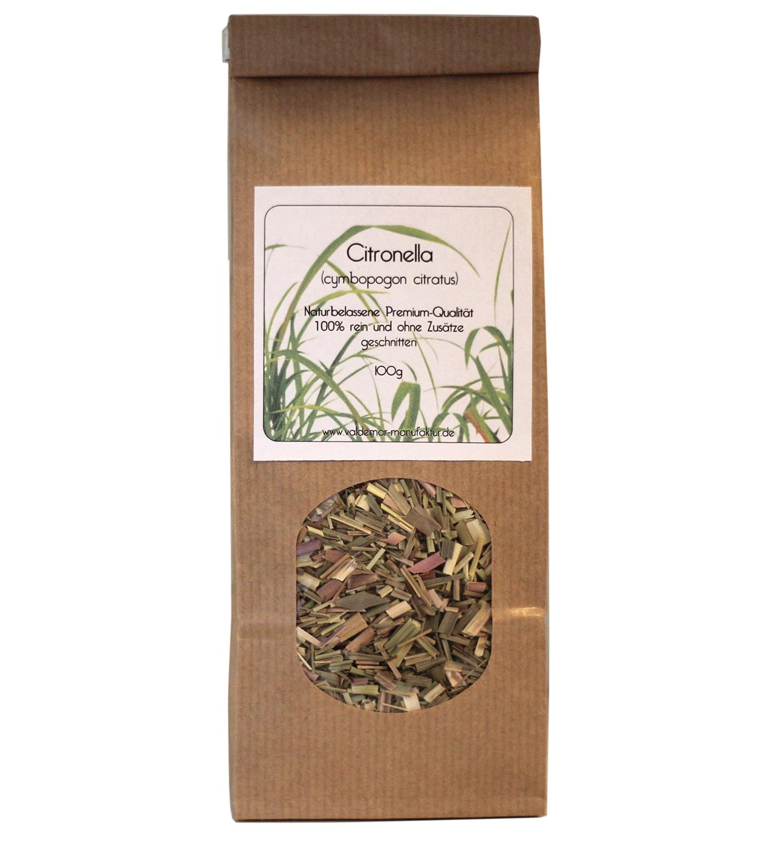  Valdemar VALDEMAR MANUFAKTUR LEMONGRASS TEA 100g (Cymbopogon citratus lemongrass) - hand-packed in Germany - Buy Online on GoSupps.com