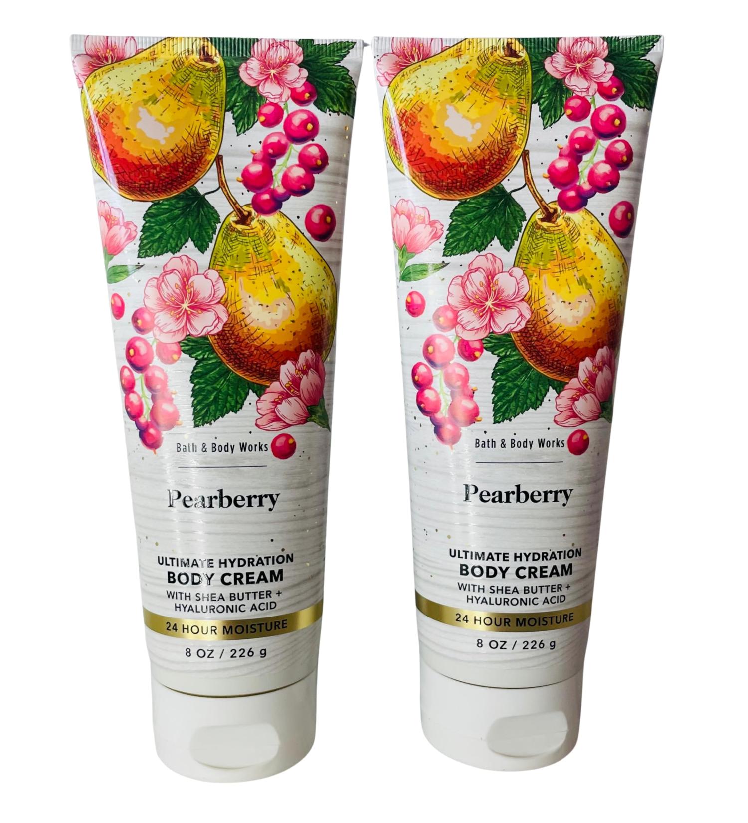 Bath & Body Works Pearberry Ultimate Hydration Body Cream 8 Ounces Pack of 2 - Buy Online on GoSupps.com