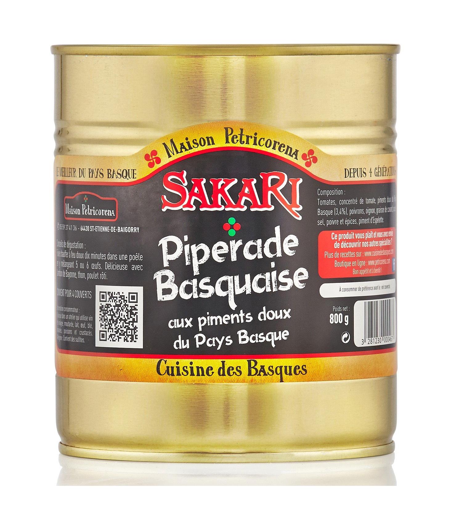 Sakari - Basque Piperade with Sweet Peppers from the Basque Country 800 G