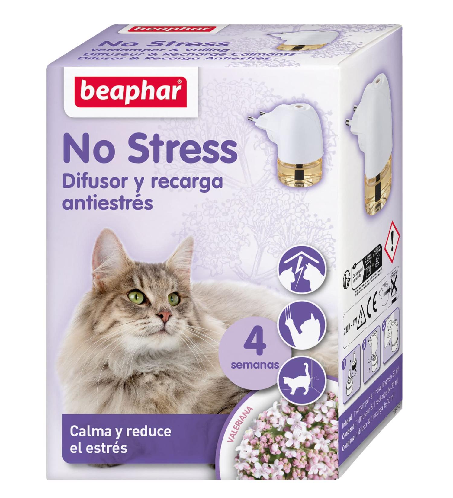 Beaphar Calming No Stress Cat Pack - 30ml Diffuser & Recharge for Cat Anxiety Relief | International Shipping - Buy Online on GoSupps.com