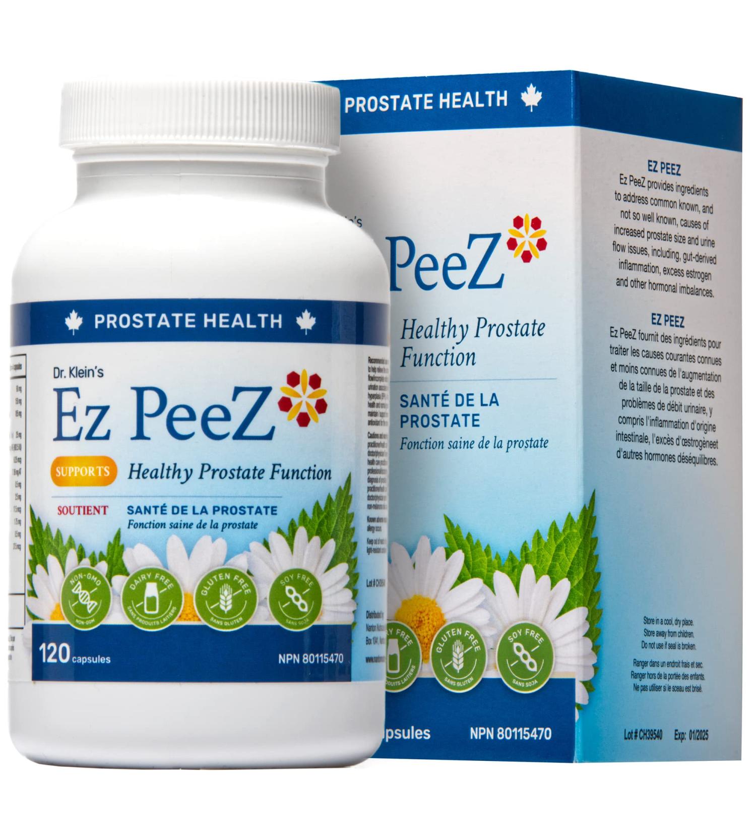 Ez Peez Prostate Supplement For Men. Prostate Health Support To Reduce Symptoms Of BPH. Relieves Frequent Nighttime & Daytime Urination & Weak Urinary Flow. Saw Palmetto Chamomile & Stinging Nettle. 120 Capsules (Pack Of 1) 120 count (Pack of 1) - Buy Online on GoSupps.com