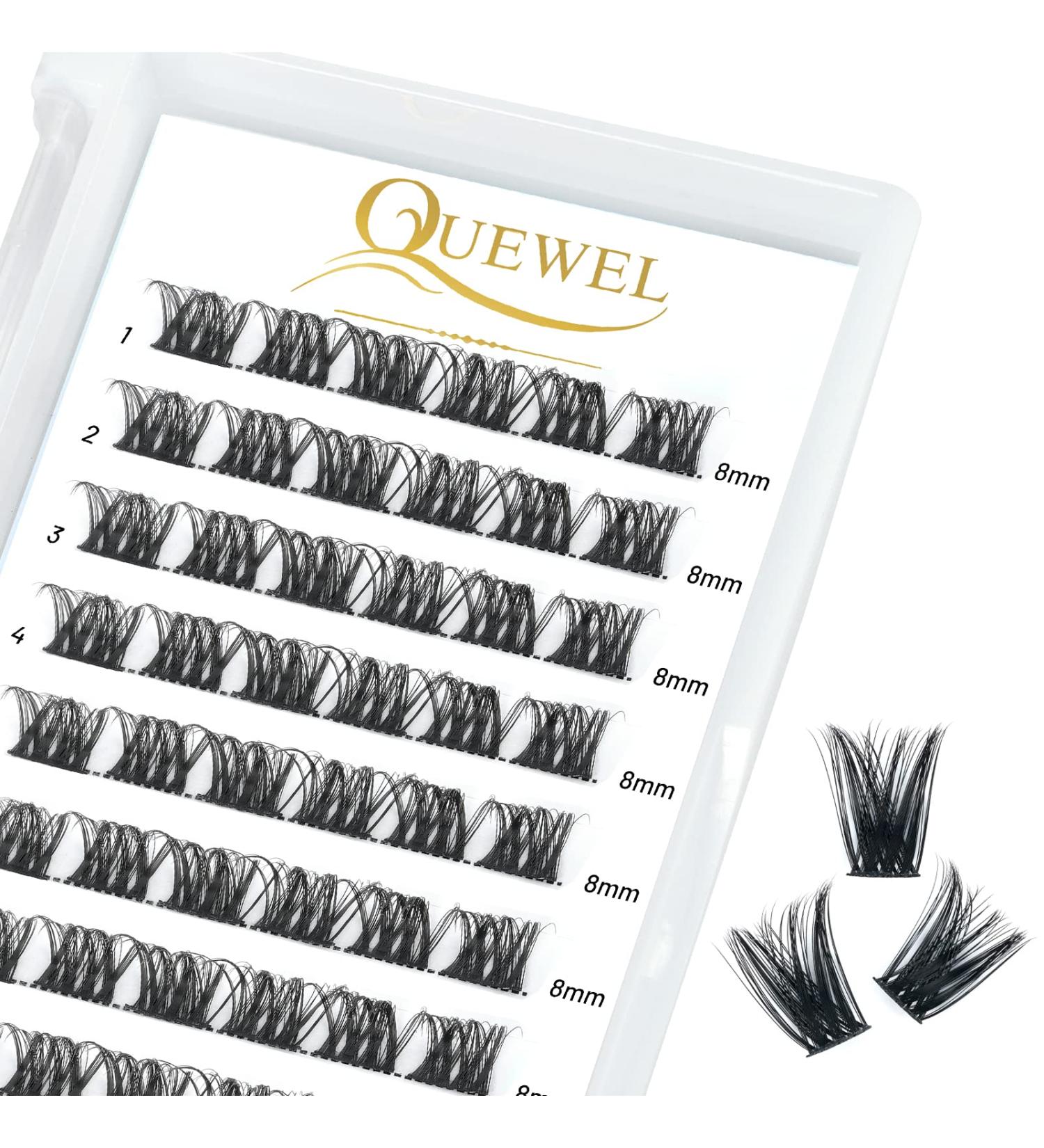 Individual Eyelash Clusters - C Curl 8mm | 72 Sticks | DIY Extensions | Honey 01-C-8mm - Perfect for Makeup & Beauty - Buy Online on GoSupps.com