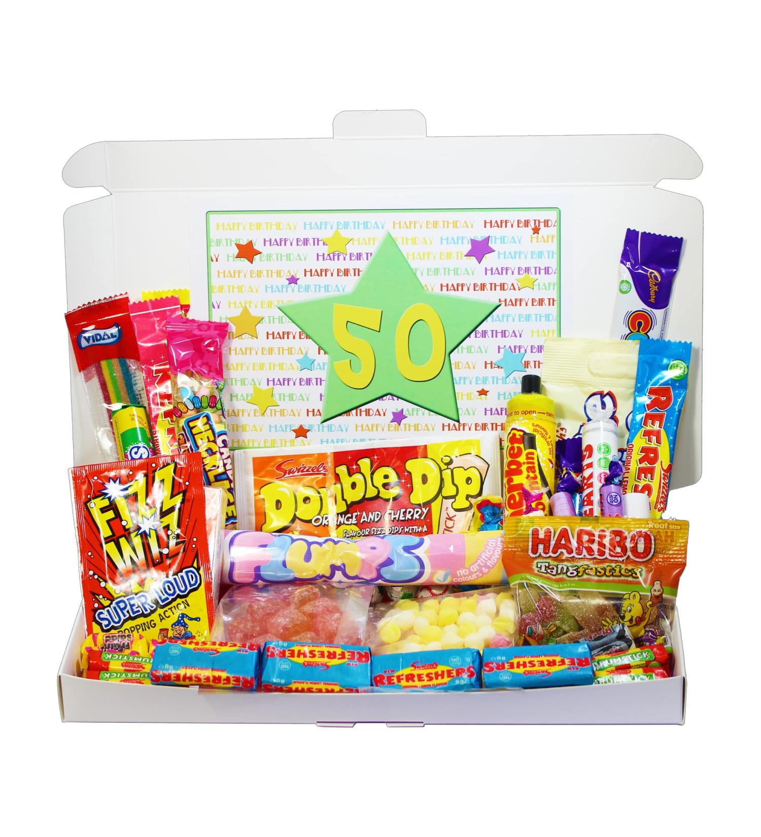 50th Birthday Sweets Gift Box - Buy Online on GoSupps.com