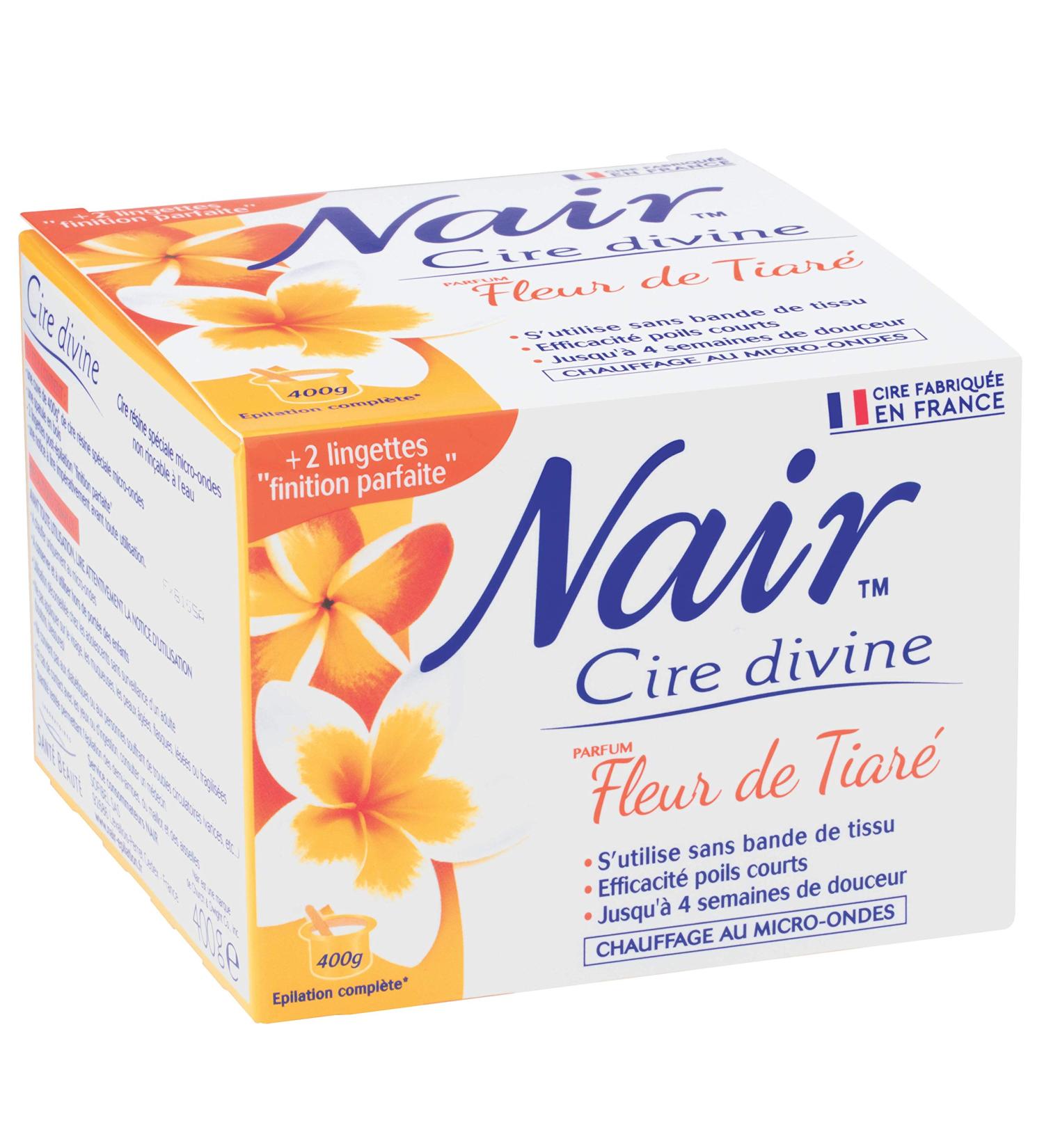Nair Divine Wax with Tiar Flower - Long-Lasting Professional Hair Removal for Short Hair - 400g International Shipping - Buy Online on GoSupps.com