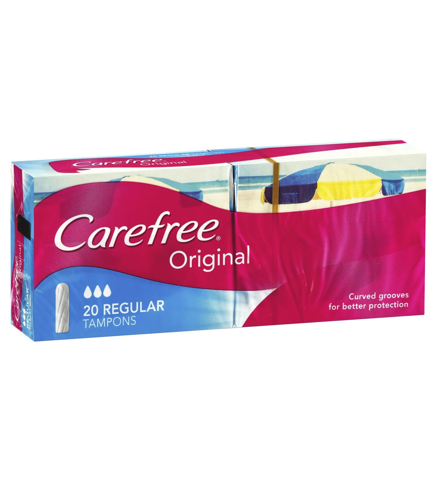 Carefree Original Tampons Regular 20 Pack