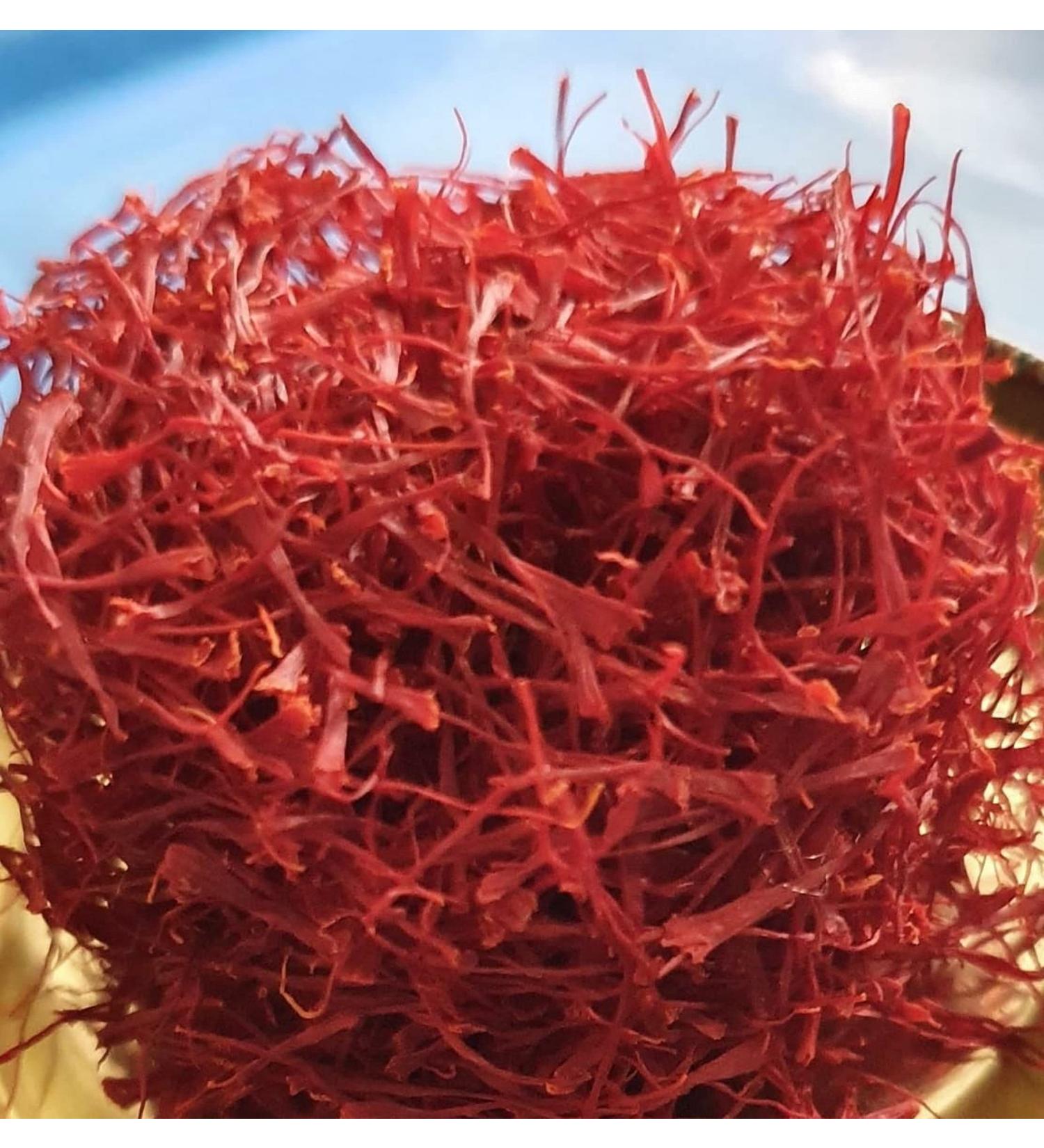 8gm Saffron Premium Zafrano Red Gold Spice Kesar Threads No Additive GRADE A Negin - Buy Online on GoSupps.com