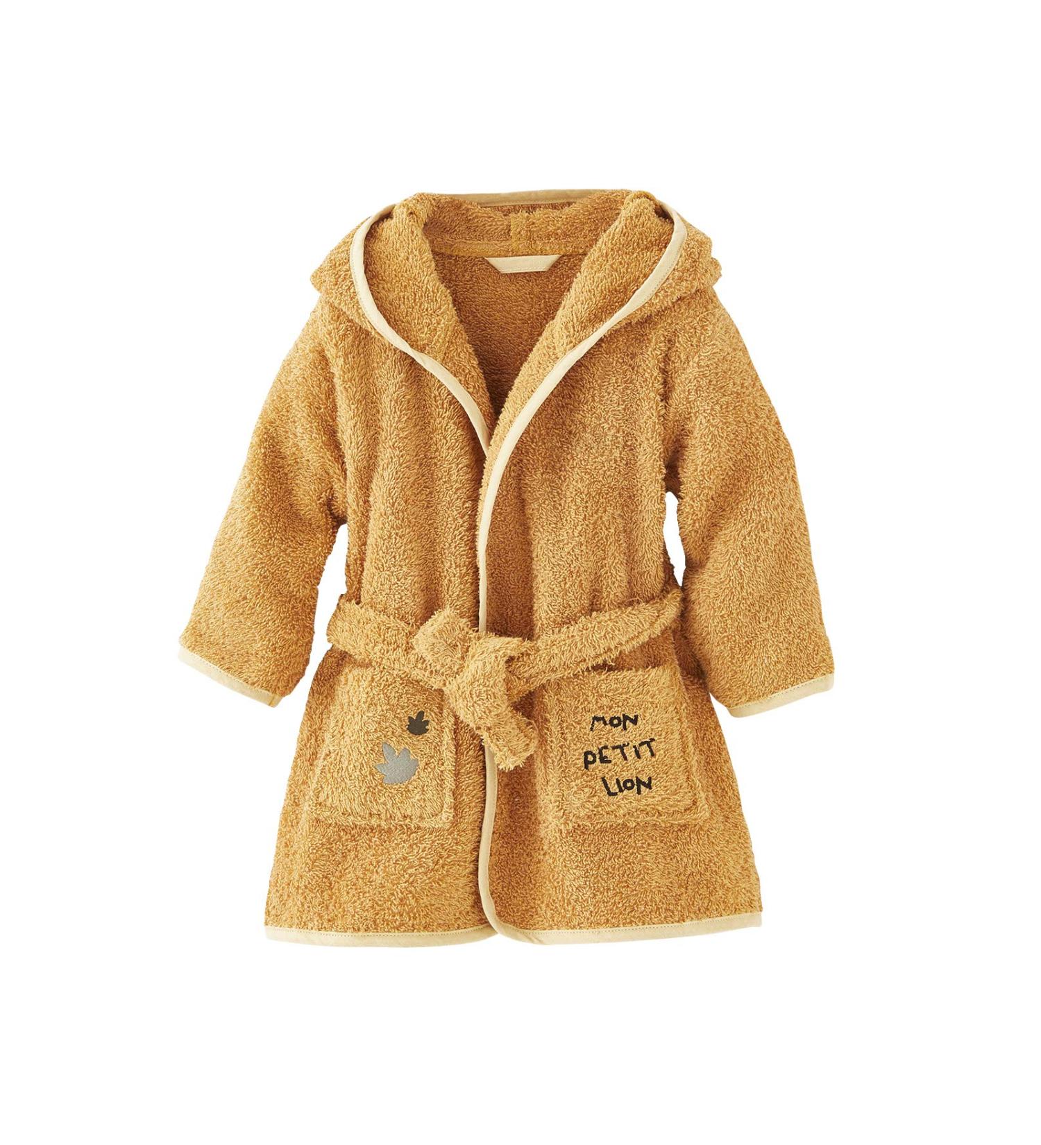 Buy Vertbaudet Baby Bathrobe Lion 86 Mustard Yellow | Soft & Cozy for Infants | International Shipping - Buy Online on GoSupps.com