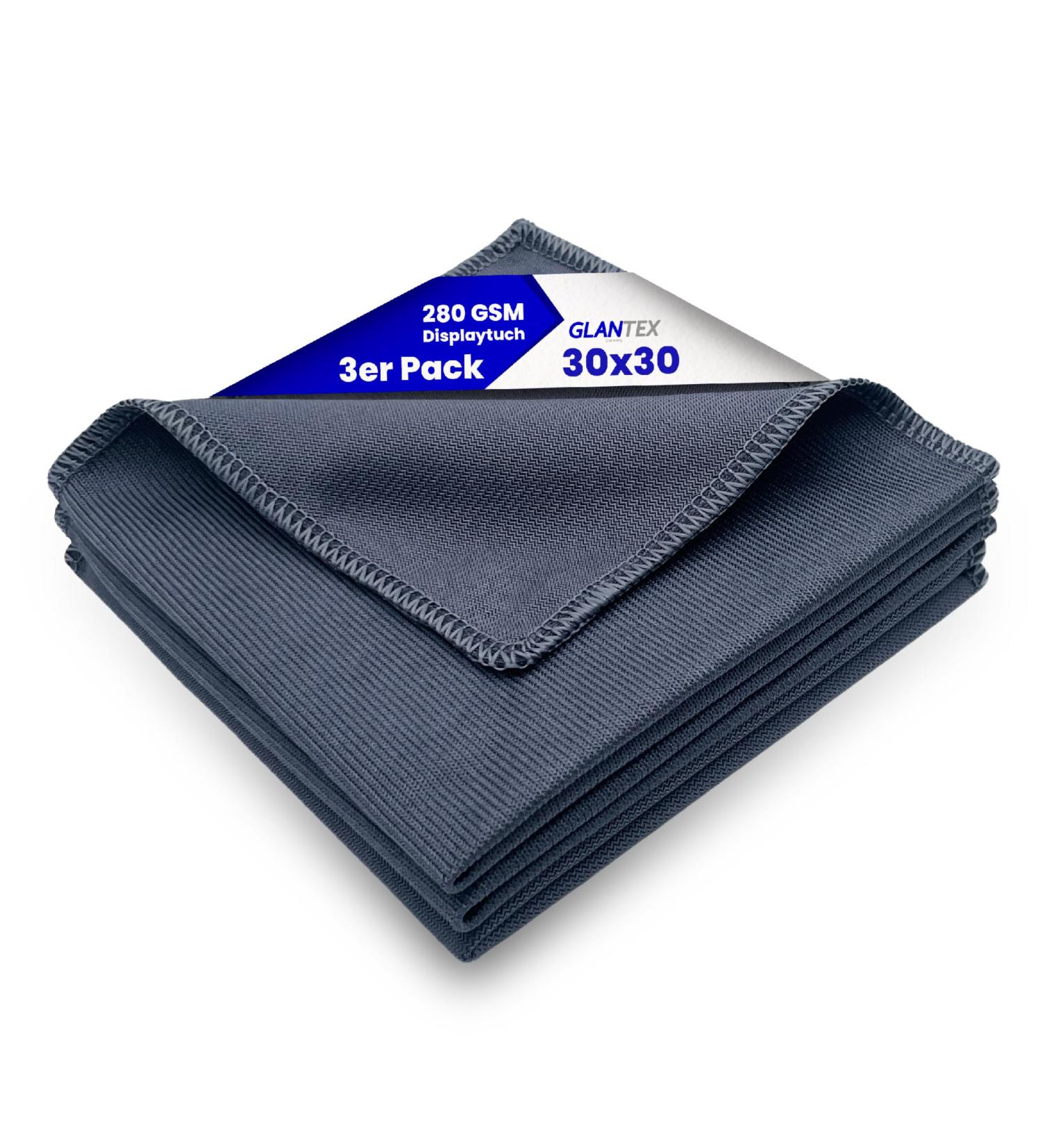 GLANTEX 3x Premium Microfiber Cloths - Opticer Quality 30x30cm for Glasses Tablets Phones & Cameras | Best Cleaning Towels for Displays | 3-Pack - Buy Online on GoSupps.com