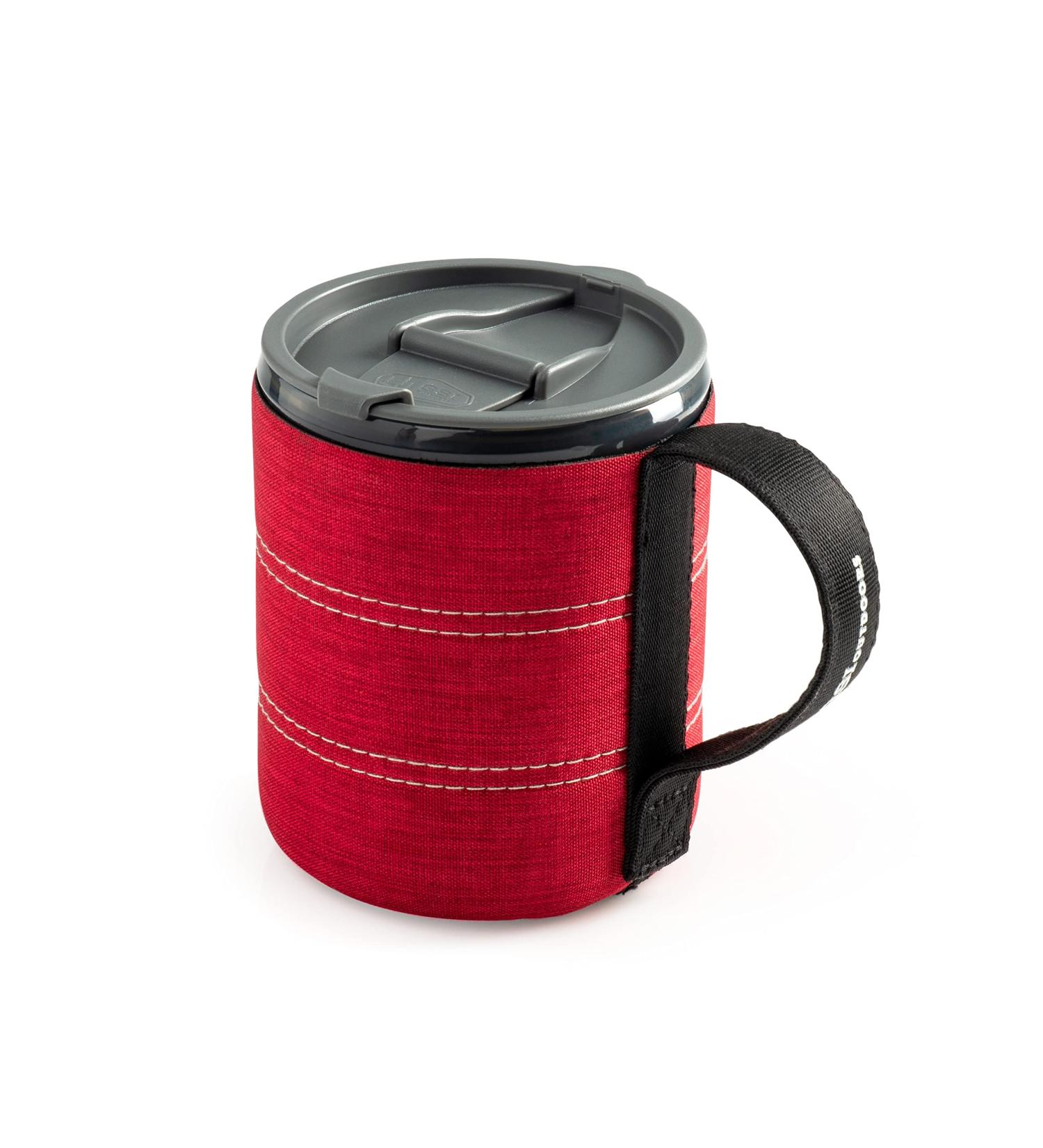 GSI Outdoors Infinity Backpacker Mug - Lightweight BPA-Free Cup for Travel, Camping, Backpacking - 17 oz, Heathered Red - Buy Online on GoSupps.com