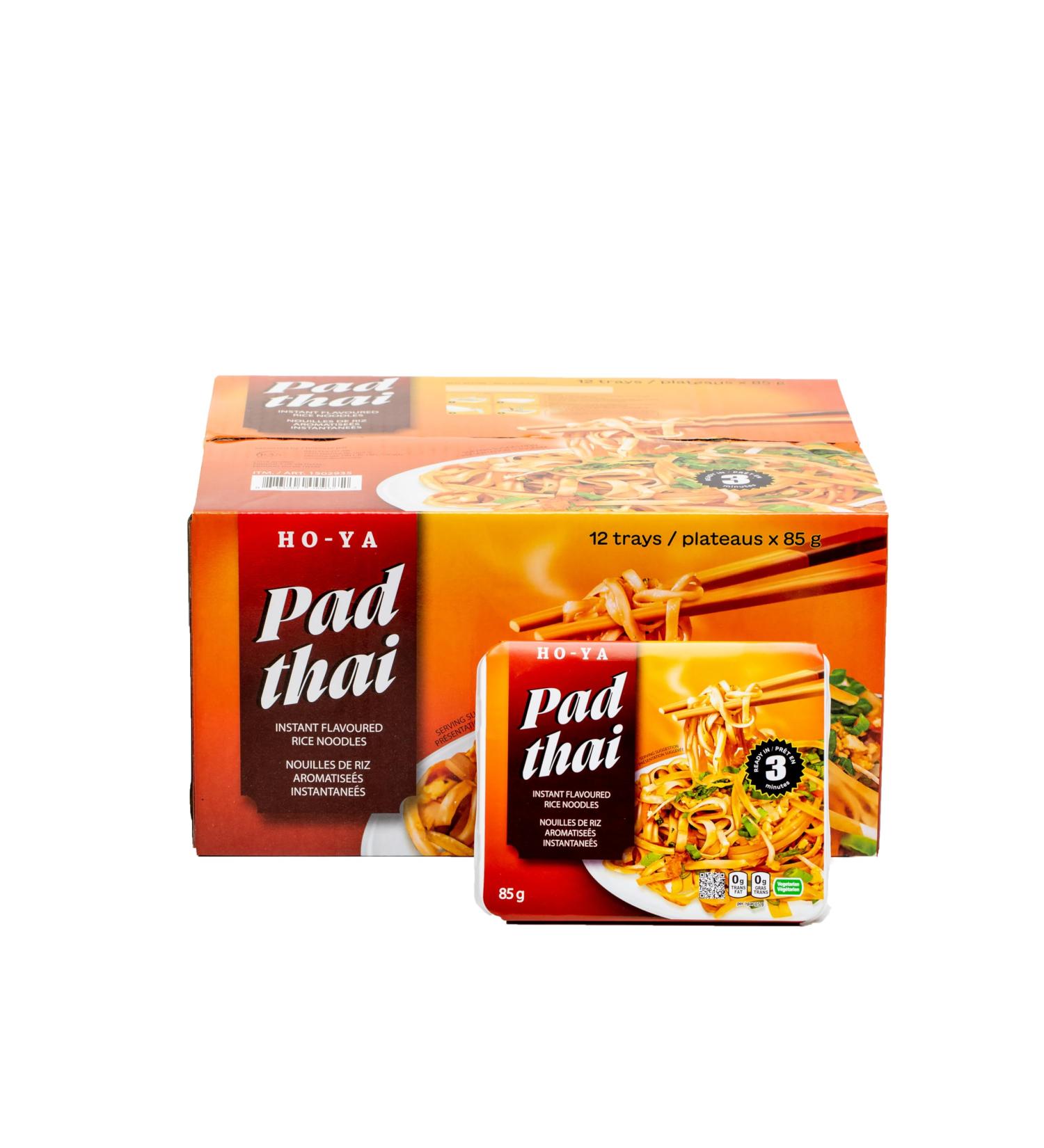 HO-YA Pad Thai Instant Flavoured Noodles 12 Pack 85g Rice Noodles with Vegetable Packet Vegetarian and Halal 85 g (Pack of 12) - Buy Online on GoSupps.com