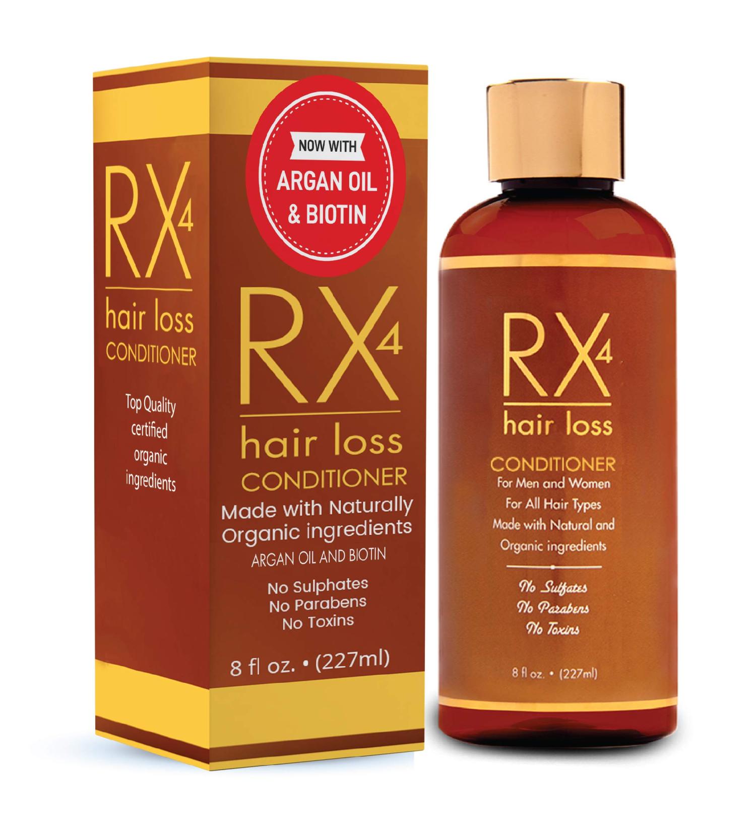 RX 4 Hair Loss Conditioner for Thinning Hair | DHT Blocker with Biotin | Organic Formula for Hair Regrowth | Doctor Recommended - Lemongrass - Buy Online on GoSupps.com