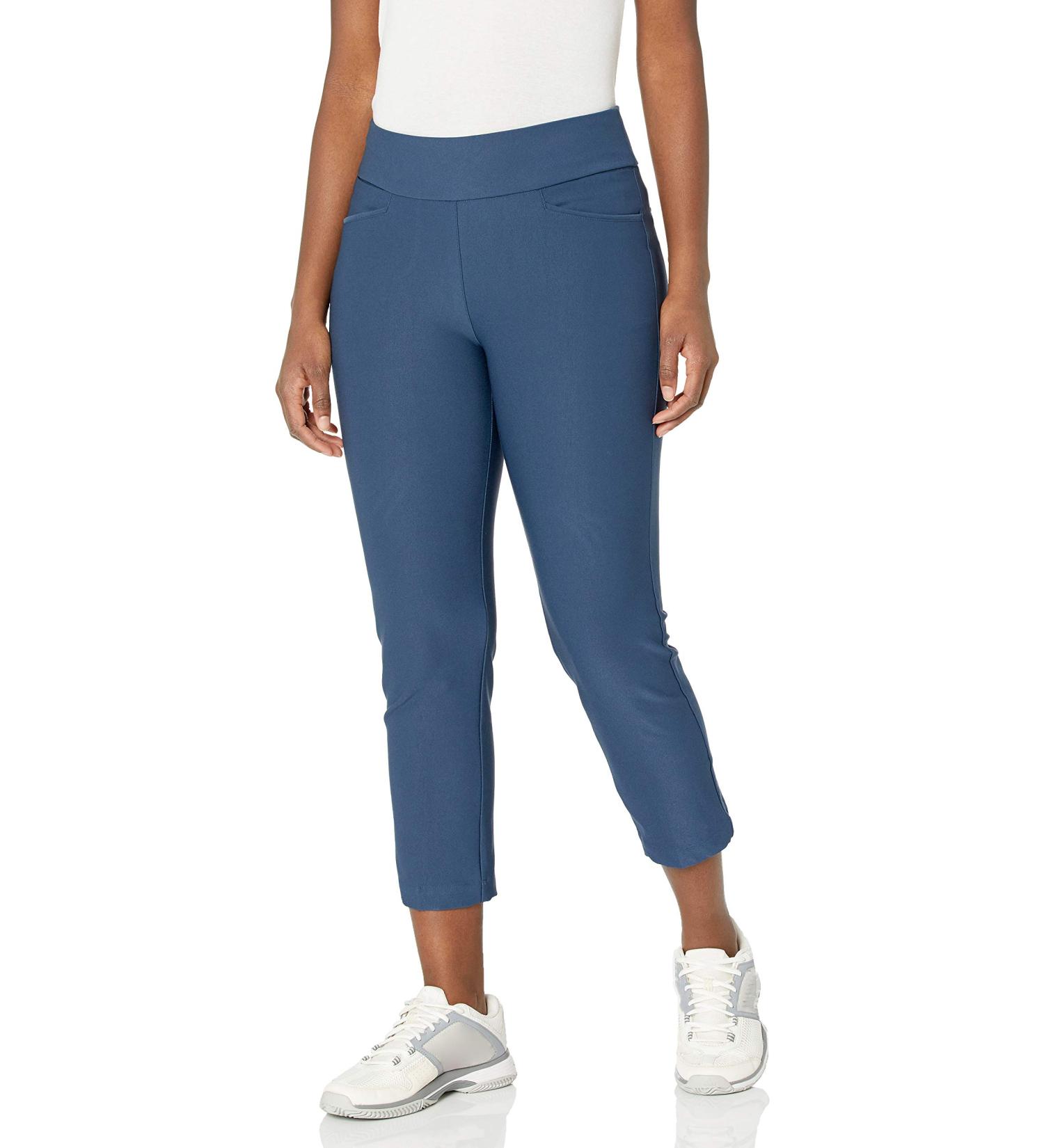 adidas Women's Ultimate365 Adistar Recycled Polyester Cropped Pants Navy X-Large