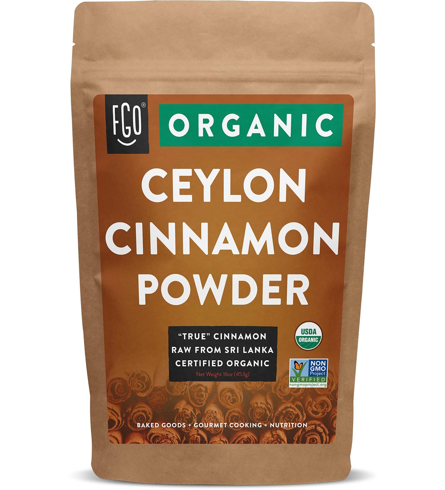 Ceylon Cinnamon Powder - 16 Ounce (1 Pound) Pack - Premium Quality Ceylon Cinnamon for Cooking and Baking - Buy Online on GoSupps.com
