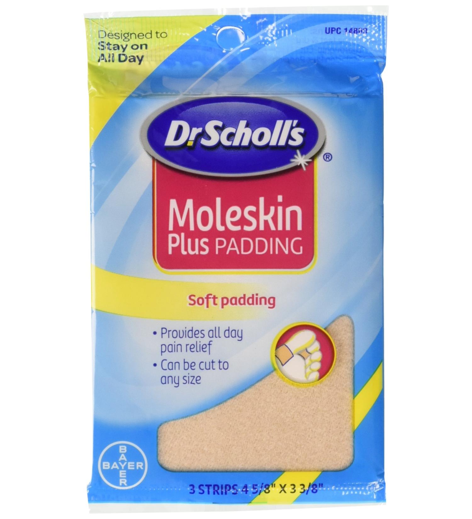 Dr. Scholl's Moleskin Plus 3 Each (Pack of 3)