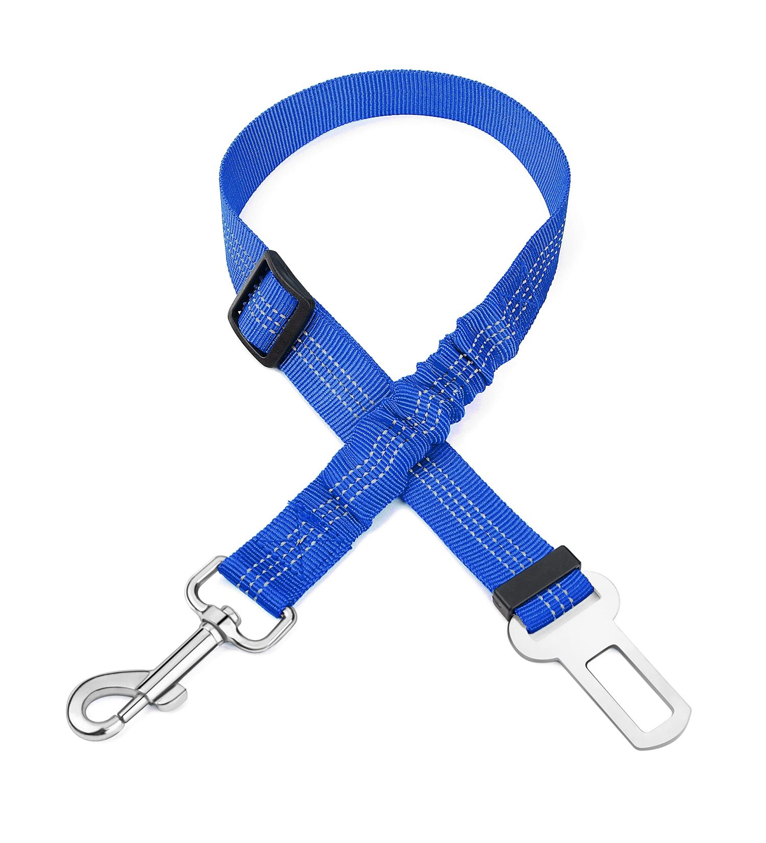 Oyefly Universal Dog Seat Belt Elastic Safety Belt for Dogs & Cats | Strong Carabiners | Fits All Car Types (Blue) - Buy Online on GoSupps.com