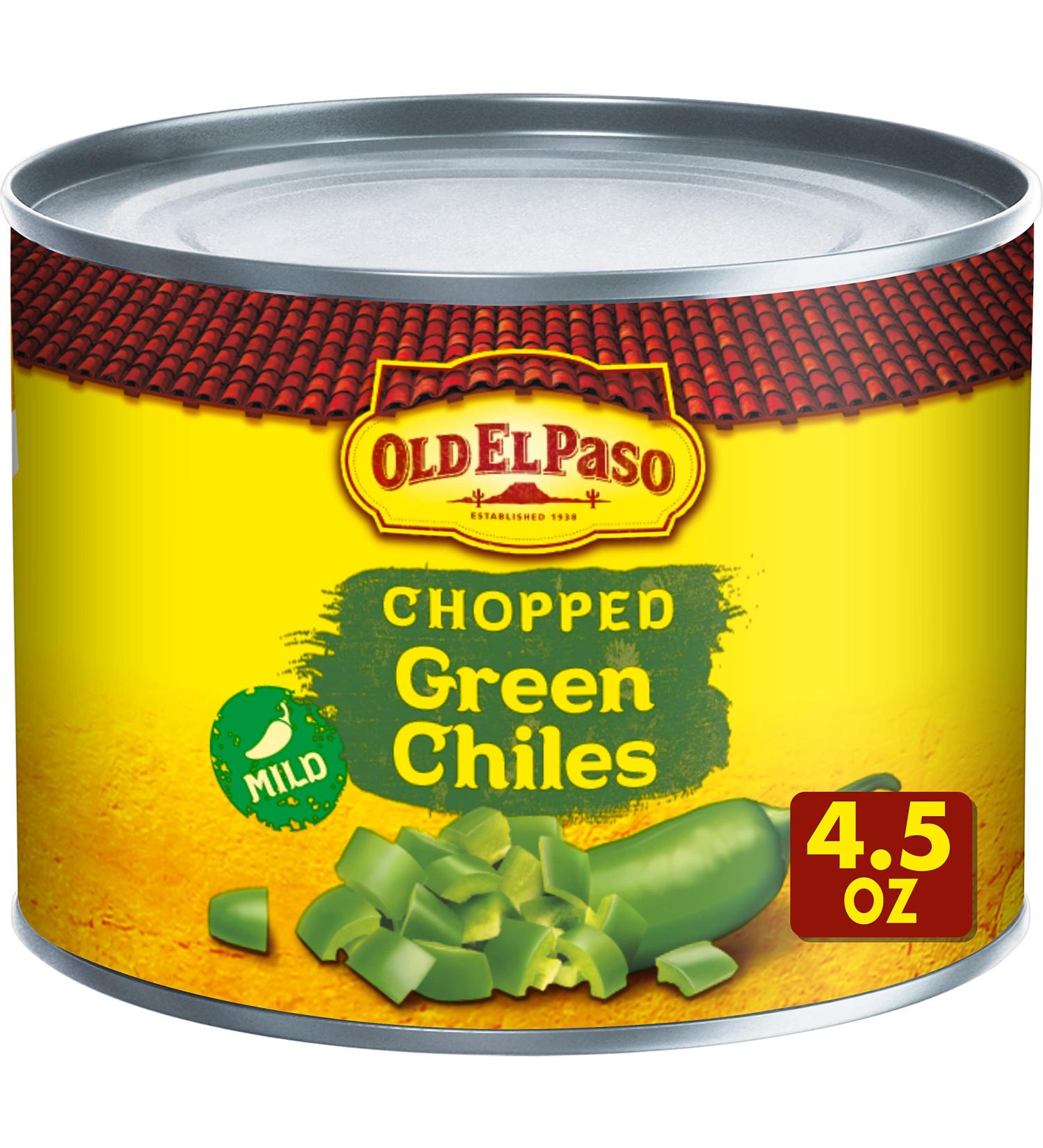 Old El Paso Chopped Green Chiles 4.5 oz (Pack of 24) - Buy Now for Authentic Tex-Mex Flavor! - Buy Online on GoSupps.com
