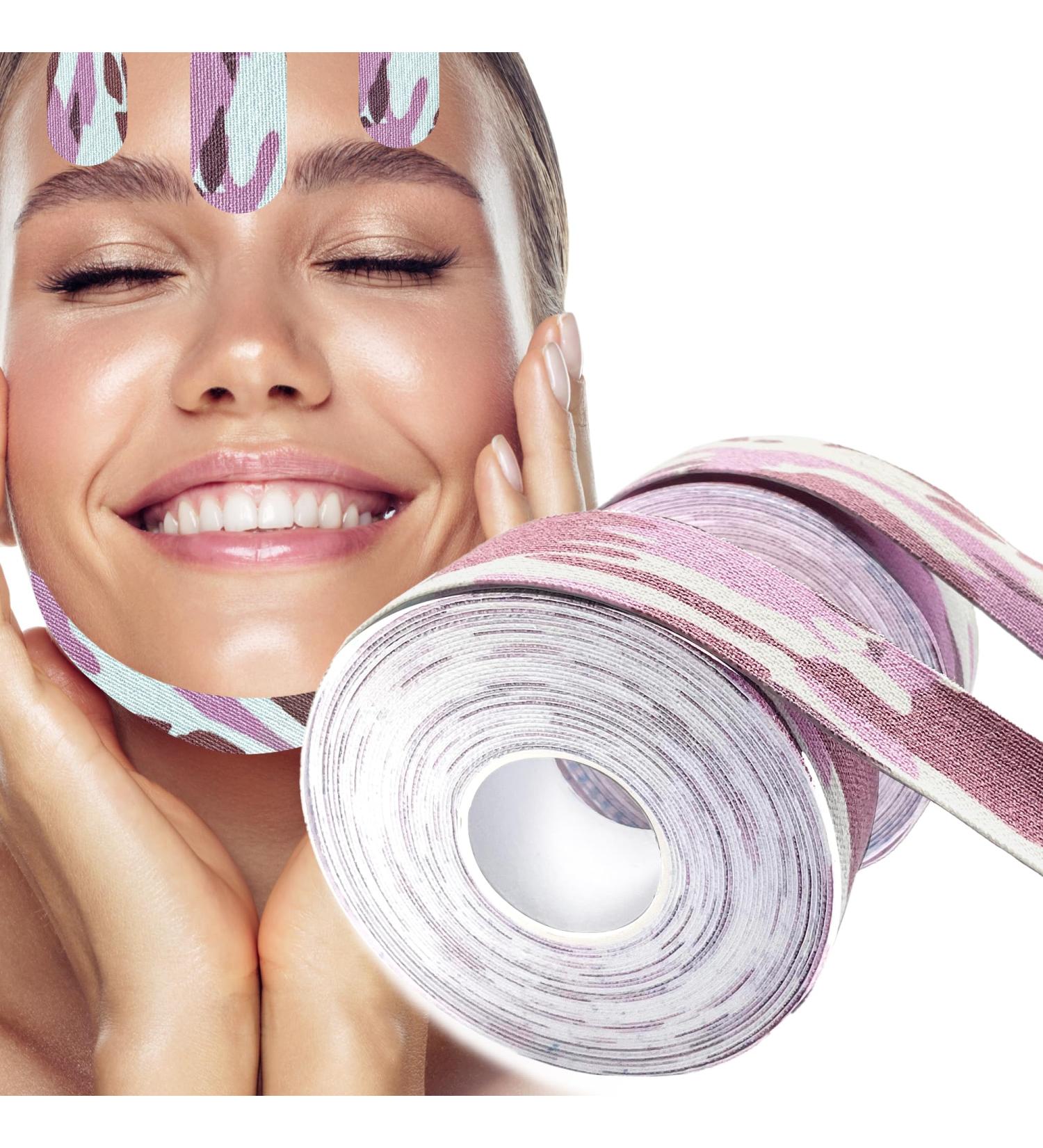 Akissos Wrinkle Tape for Face - Facial Kinesiology Tape Smile Line Patches & V Line Lifting Mask for Wrinkle Reduction - 2.5cm x 5m - Buy Online on GoSupps.com