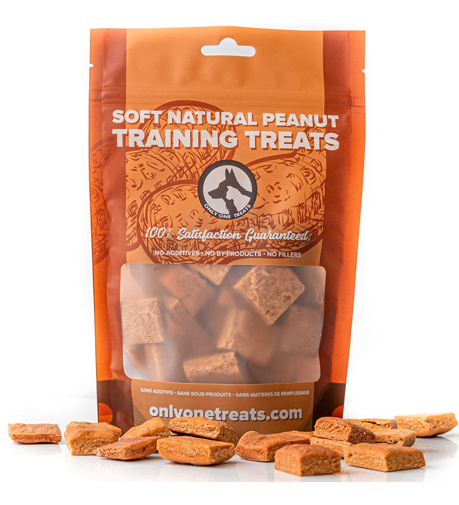Only One Treats Soft Natural Peanut Training Treats (3 x 170g). for Your Family Pets. 100% Gluten Free Organic with no preservatives. Dog Training Treats. 180 g (Pack of 1) Peanut (Pack of 3) - Buy Online on GoSupps.com