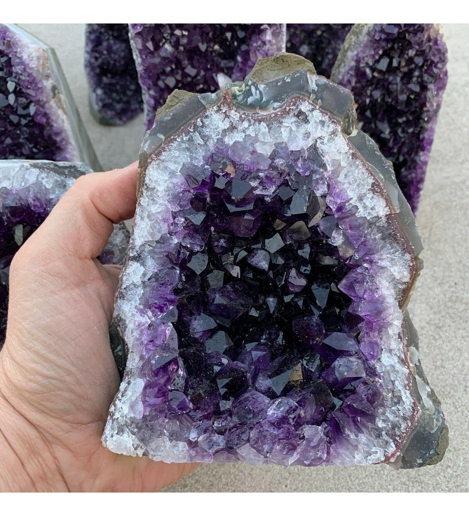 Crystal Rough ZXJIIHAN Natural Crystal Rough Natural Amethyst Geode Quartz Cluster Crystal Specimen (Size : 740-800g) - Buy Online on GoSupps.com