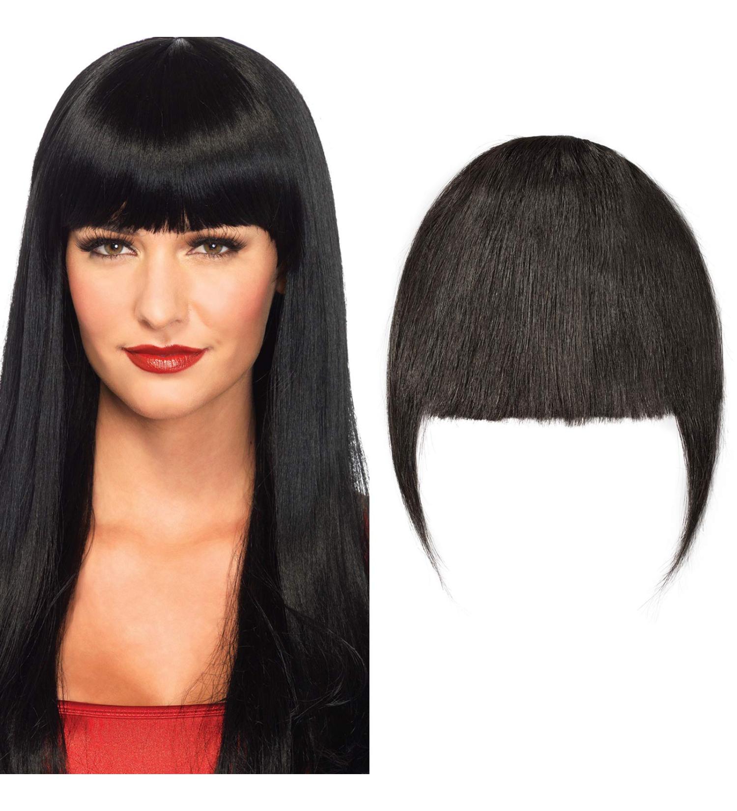 SEGO Pony Hairpiece Fringe Clip On - 100% Remy Human Hair Extension Natural Black #1B - International Shipping - Buy Online on GoSupps.com