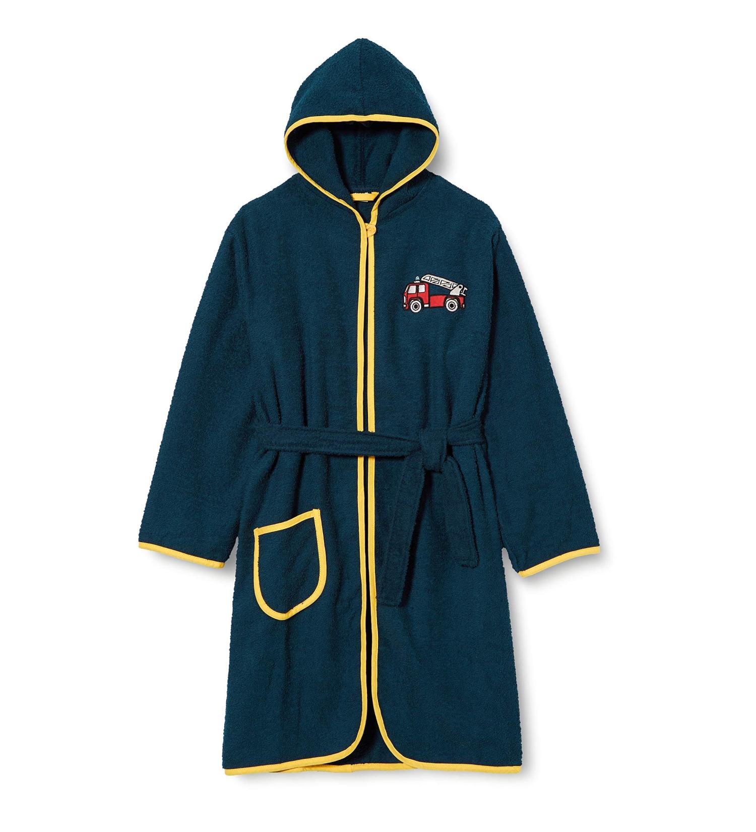 Playshoes Unisex Children's Terry Cloth Bathrobe - Fire Brigade 86-92 | International Shipping Available - Buy Online on GoSupps.com