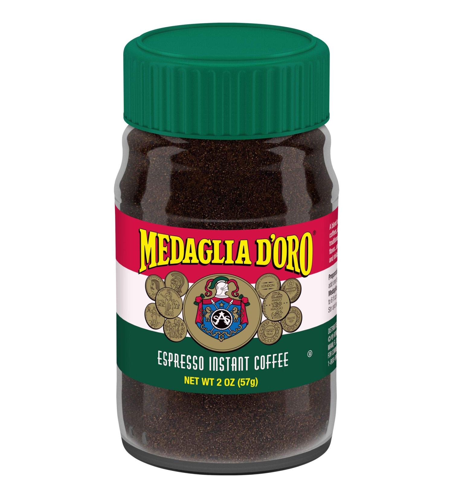Medaglia D'Oro Espresso Style Instant Coffee 2oz (12 Pack) - Buy Online on GoSupps.com