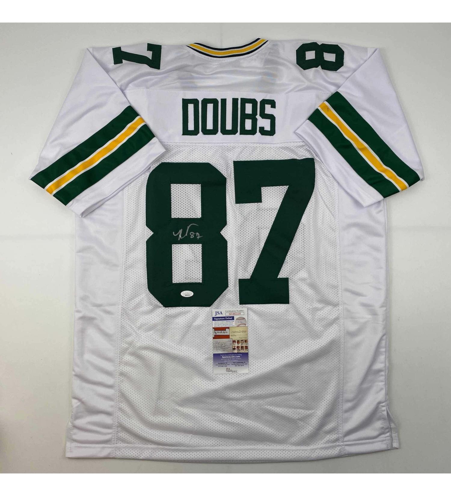 Romeo Doubs Autographed Green Bay White Football Jersey | JSA COA Certified - Buy Online on GoSupps.com