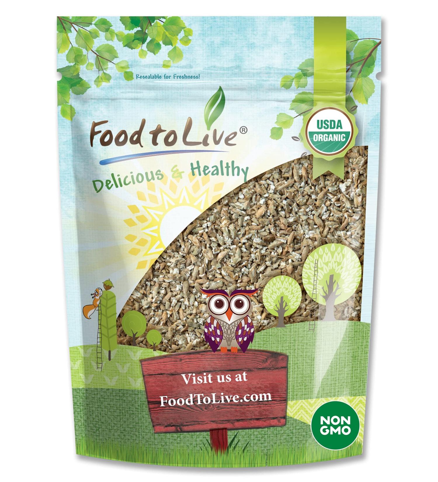 Organic Cracked Rye Berries 1 Pound - Non-GMO | Raw Vegan Kosher Bulk | Great for Cereal & Porridge | High Fiber & Protein | Broken Whole Grain - Buy Online on GoSupps.com
