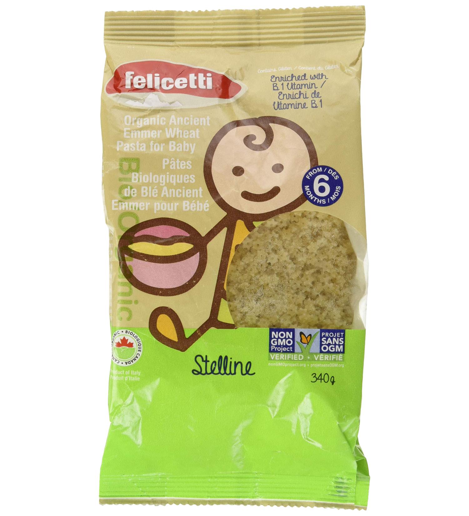 FELICETTI Organic Emmer Wheat Pasta for Baby Stelline 340g - Buy Online on GoSupps.com