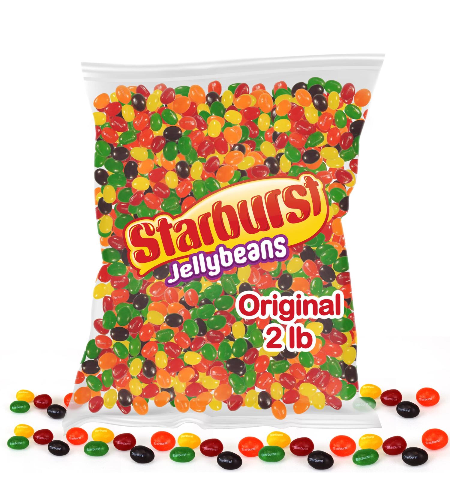 Starburst Jelly Beans 2lb Bulk Pack - Original Fruit Jelly Candy for Parties & Halloween - Resealable Bag for Birthdays & Special Events - Buy Online on GoSupps.com