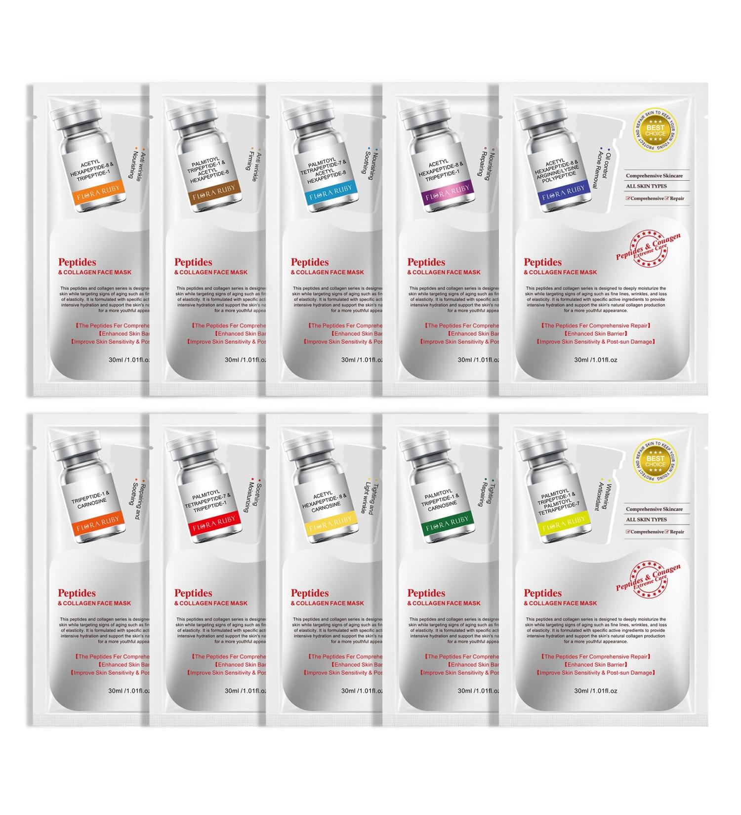 DONG RHYME Premium Facial Sheet Mask (Pack of 10) Hydrating Soothing & Moisturizing Skin Care Masks for All Skin Types | International Shipping Available - Buy Online on GoSupps.com