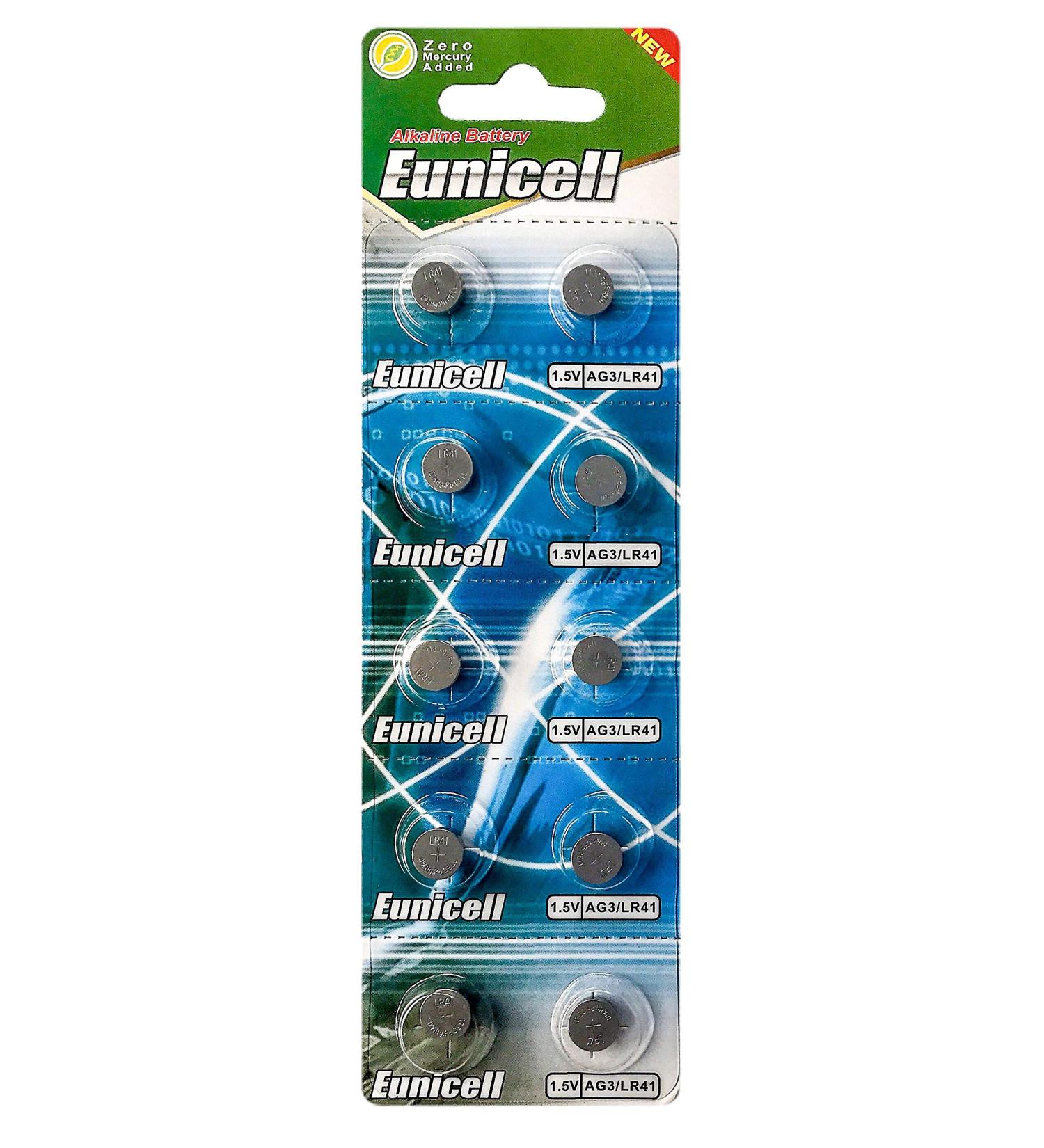 Set of 50 AG3 LR41 1.5 Volt Batteries