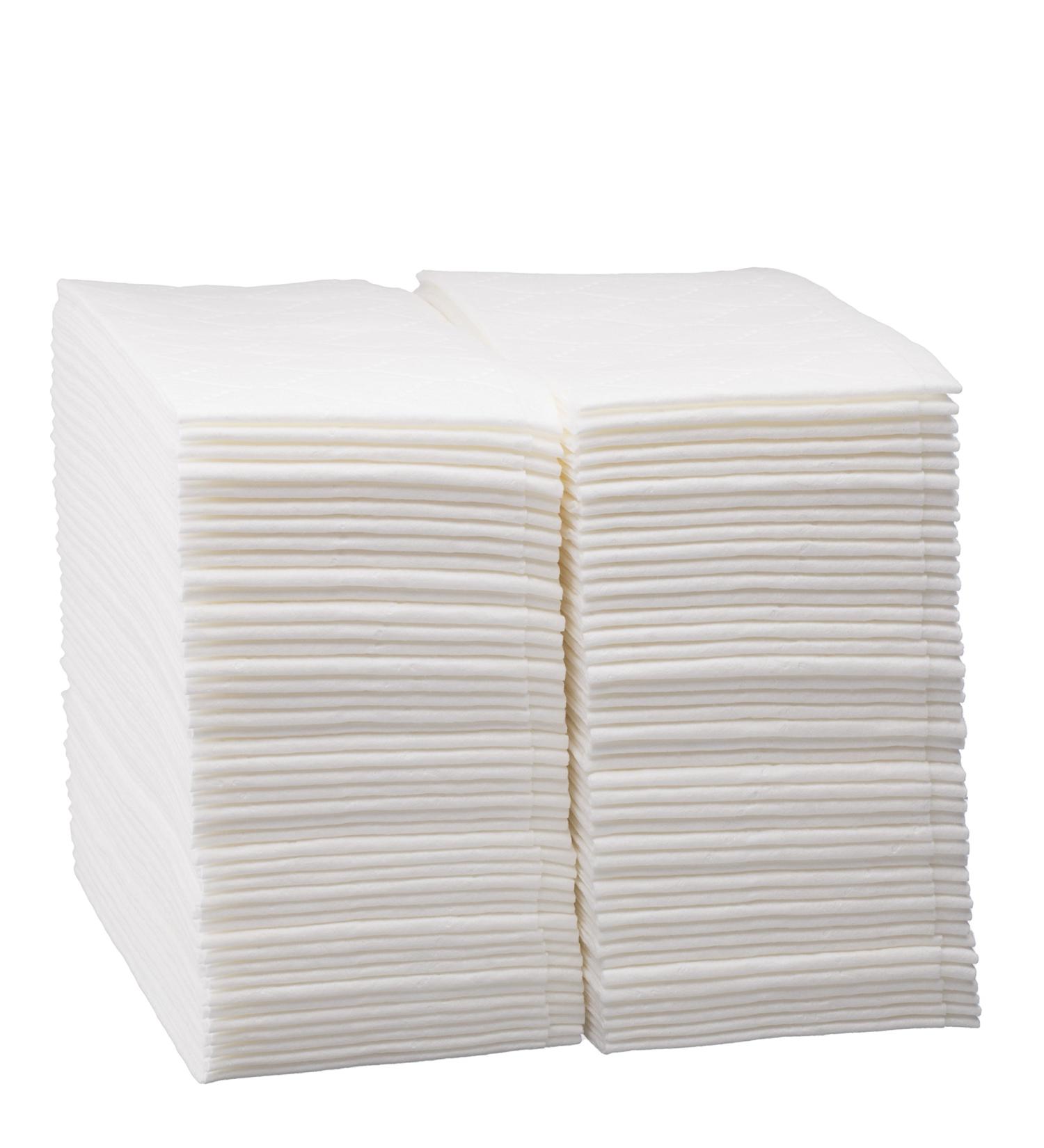Luxury Disposable Linen-Feel Guest Hand Towels (100 Pack) - Ideal for Dinner Party Wedding - White Cloth-Like Paper Napkins - Buy Online on GoSupps.com