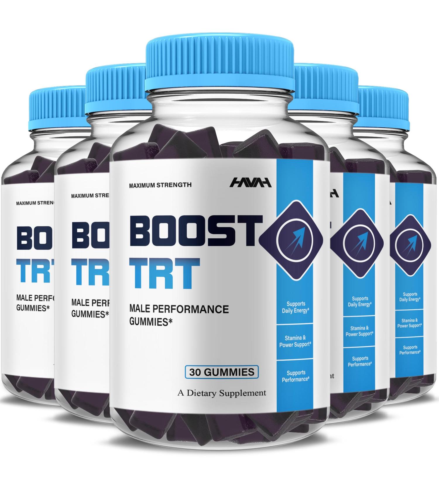 (5 Pack) Boost TRT Maximum Strength Performance Gummies BoostTRT Gummy Supplement Boost TRT Maximum Strength Advanced Shilajit Multivitamin Supplement BoostTRT Health Gummies (5 Month Supply) - Buy Online on GoSupps.com