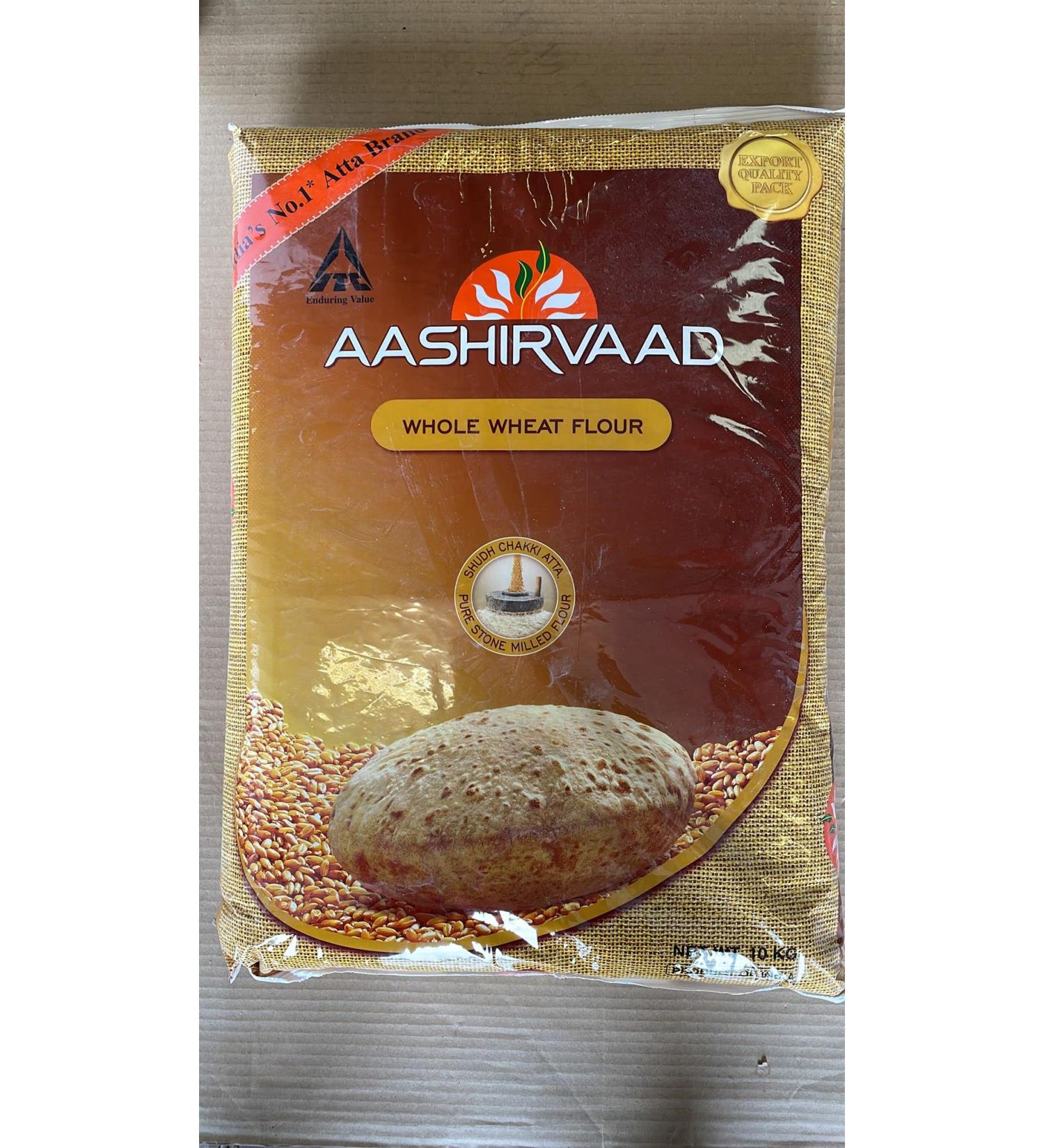Aashirvaad Atta 10 kg 100% Pure and Natural Nutritious and Healthy Supports Immunity Pure Chakki Atta - Buy Online on GoSupps.com